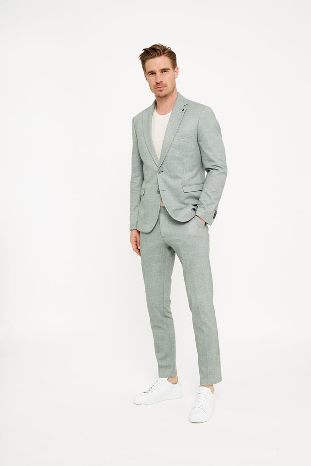 Jersey Anzug Slim Fit | Lt. Green