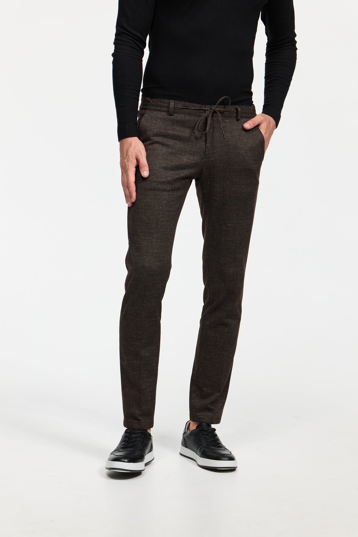 Jersey trousers DiSpartaflex SE 232614-899 Dark brown