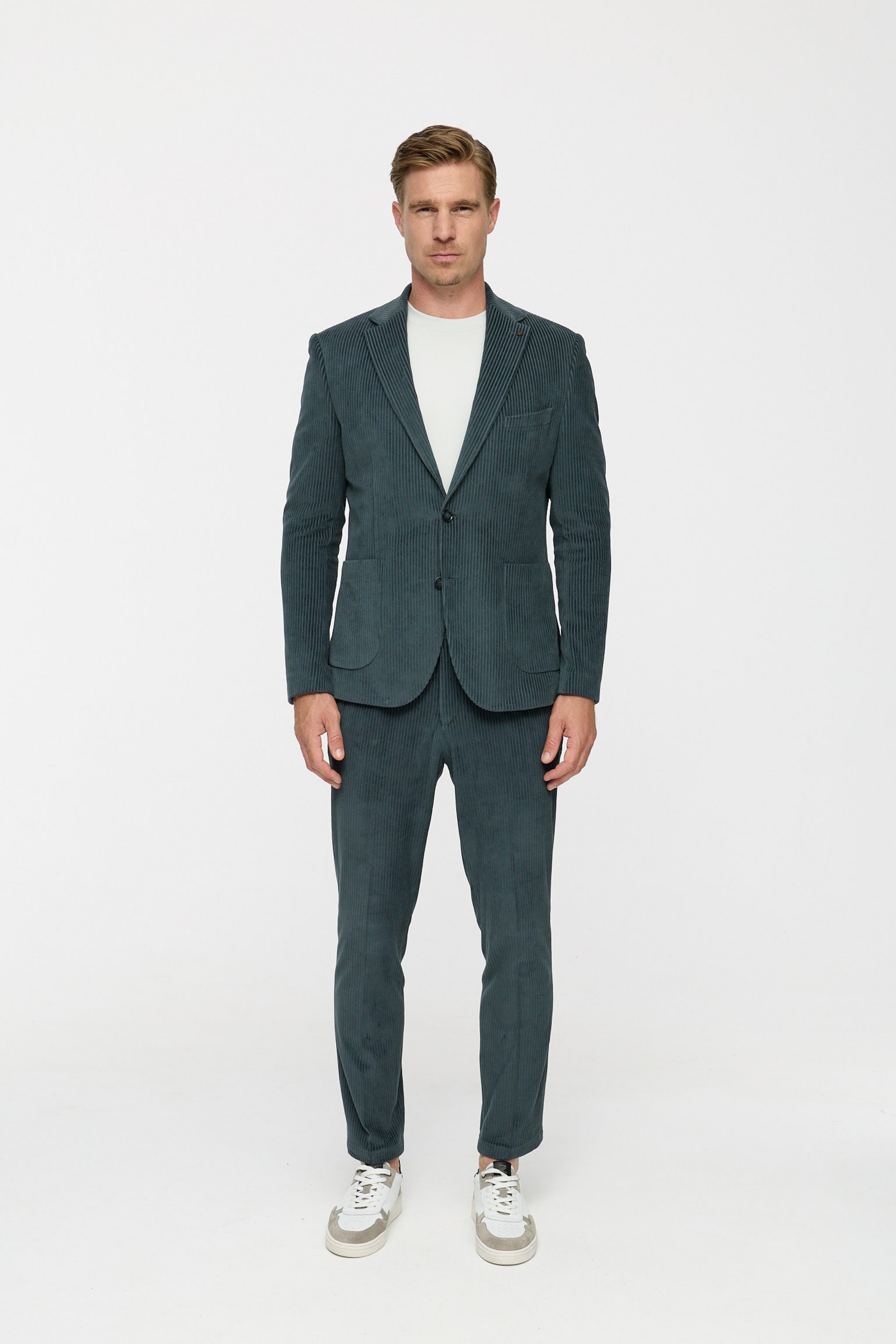 Jersey Cord Sakko DiNick AT 232619-390 Dark Grey