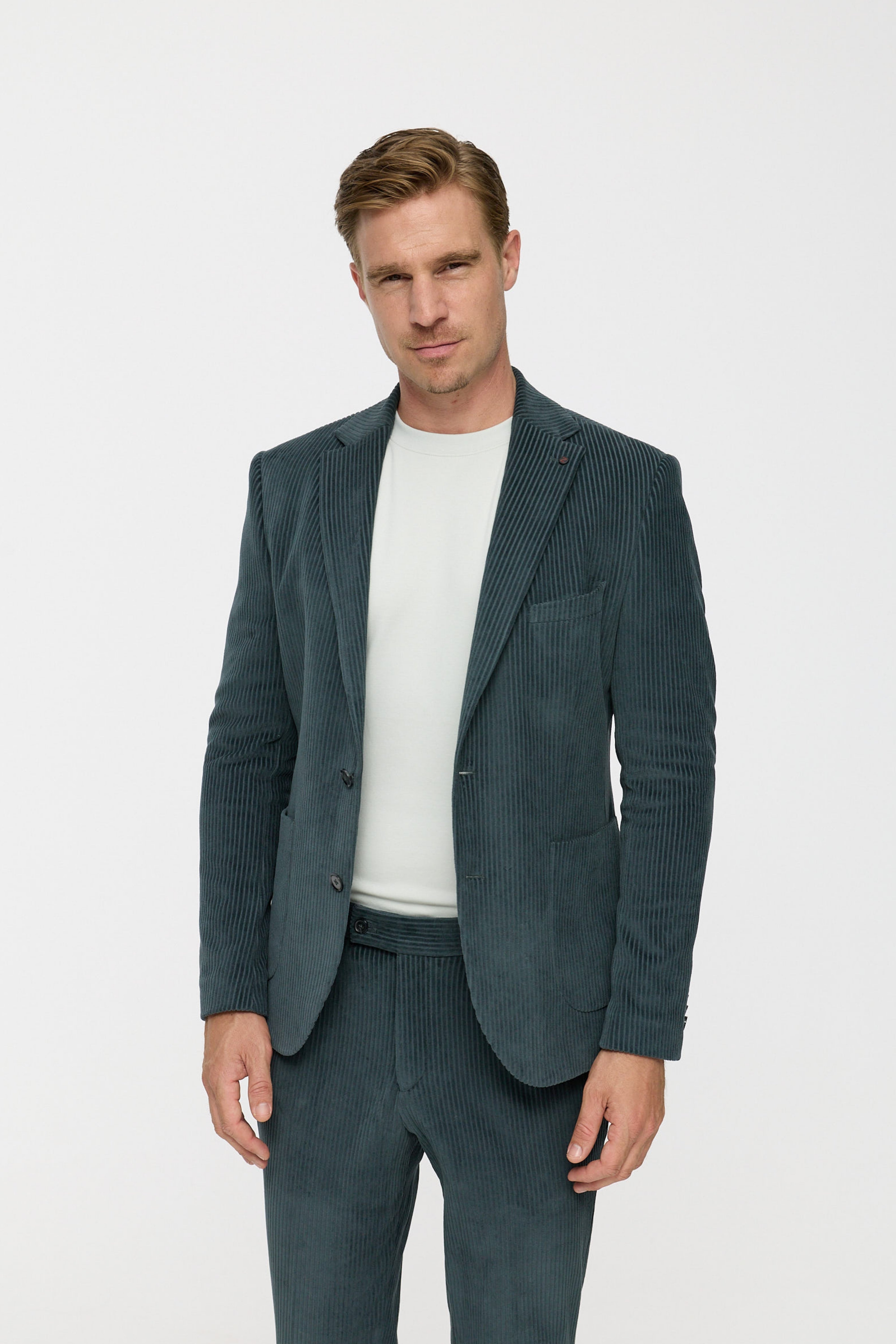 Jersey Cord Sakko DiNick AT 232619-390 Dark Grey