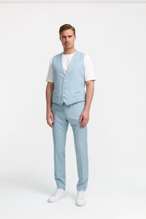 DiWesley Anzugweste Slim Fit | Lt. Blue