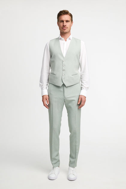 DiWesley Anzugweste Slim Fit | Lt. Green