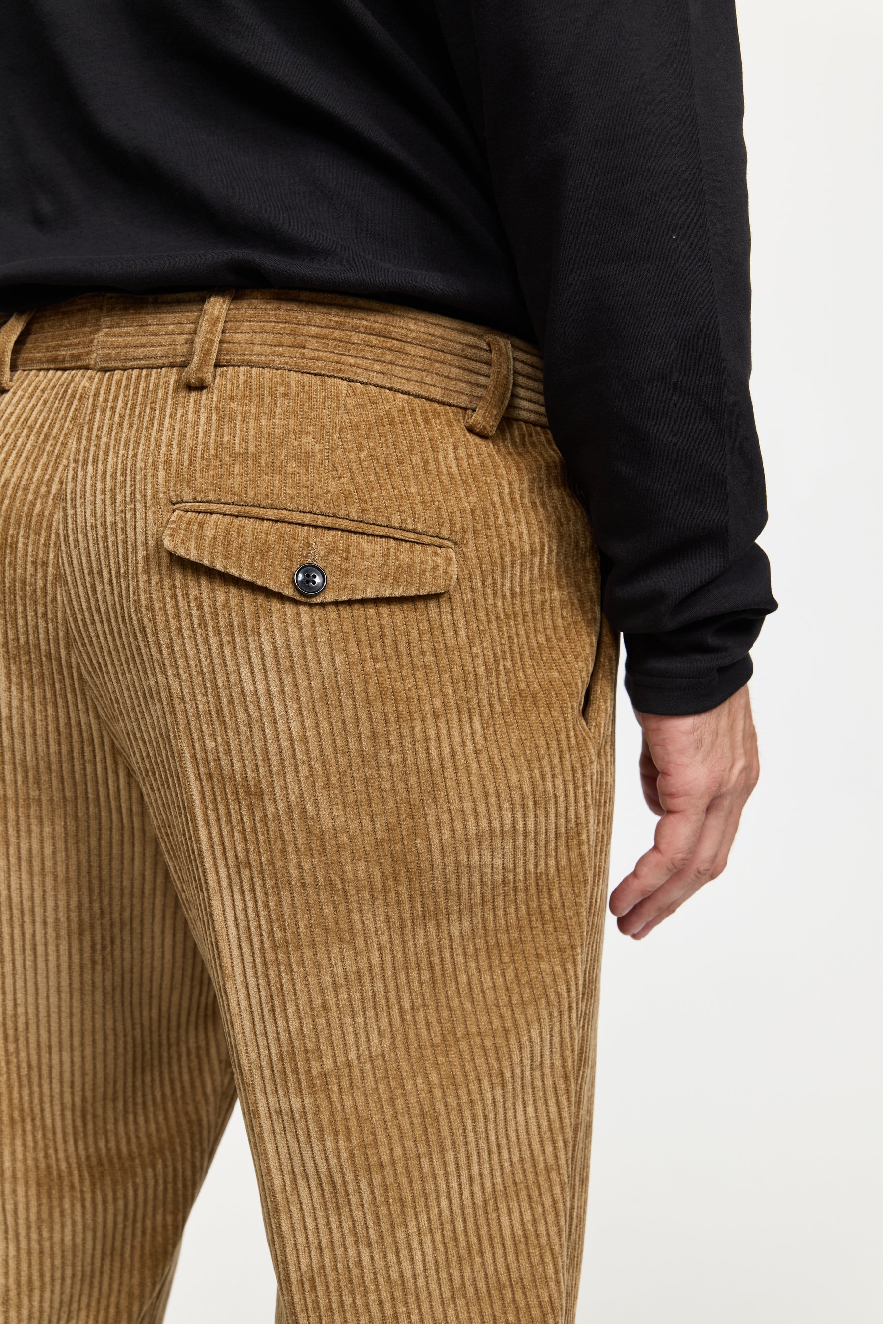 Jersey corduroy trousers DiCliff 242501-850 camel