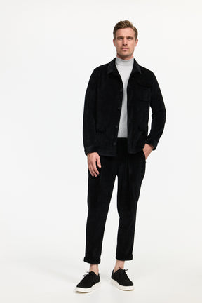 Jersey corduroy trousers DiCliff 242501-900 Black