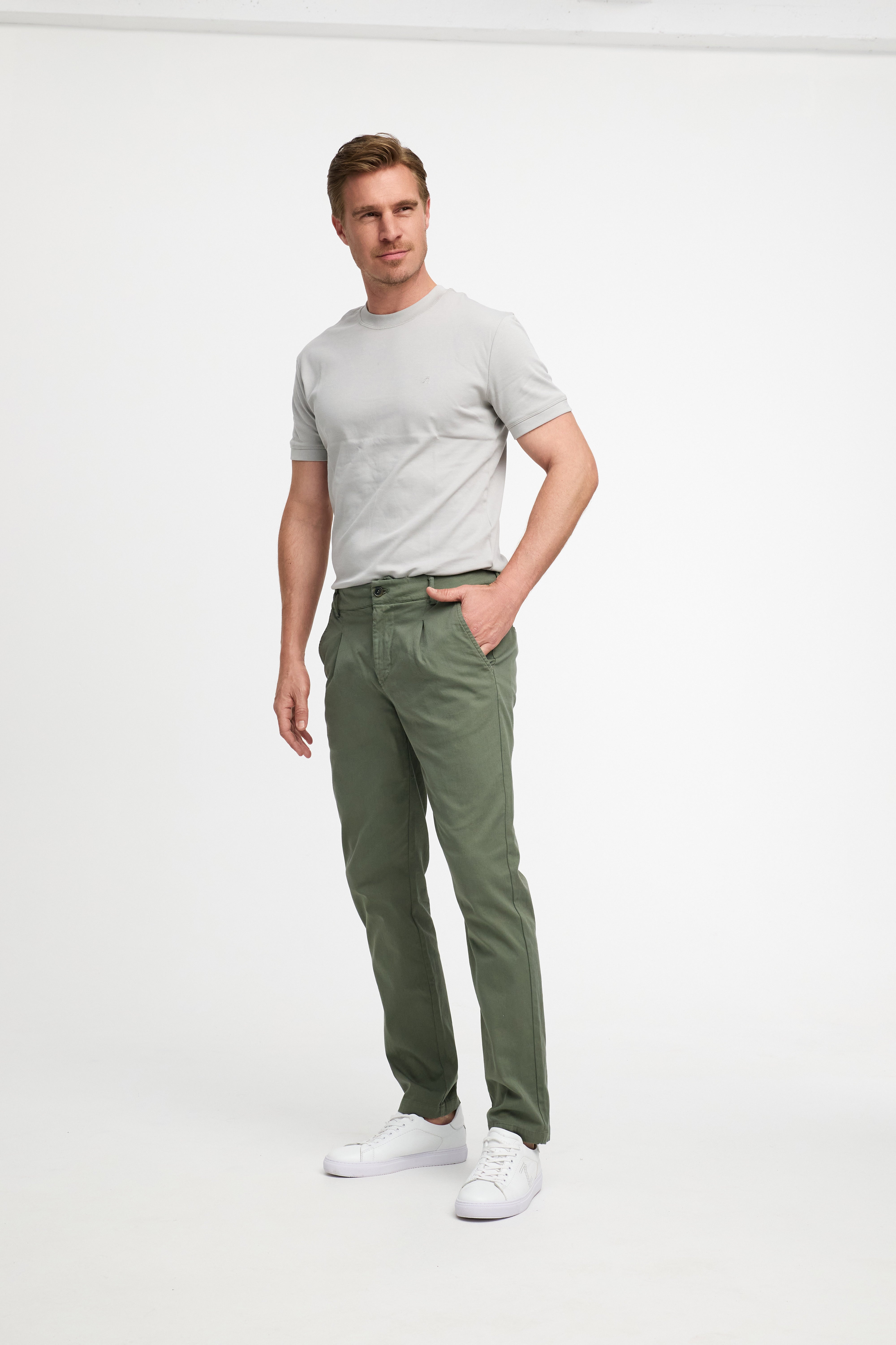 Chino Hose DiMoris 251316-750 Olive