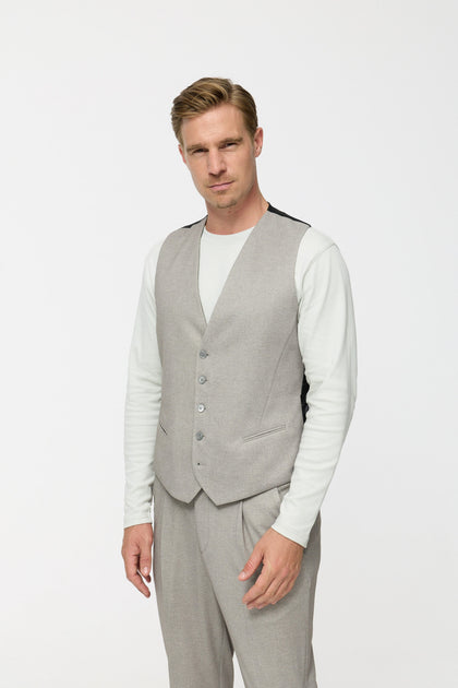 DiWesley Anzugweste Slim Fit | Med. Beige