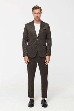 Jersey Anzug 251617-890 Dark Brown