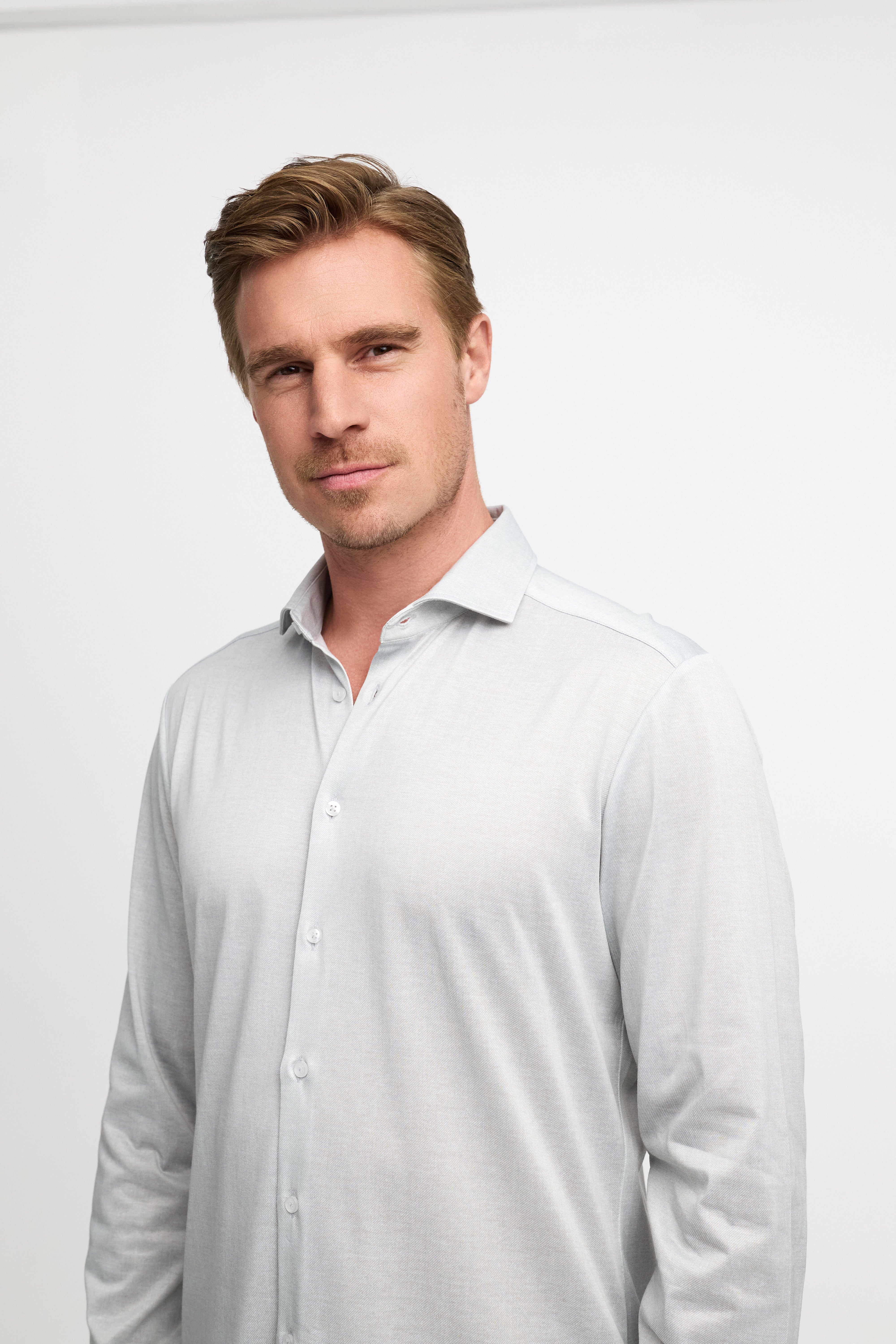 Slim Fit Hemd DiHans 251679-310 Grau - mit Hydrocool Technologie