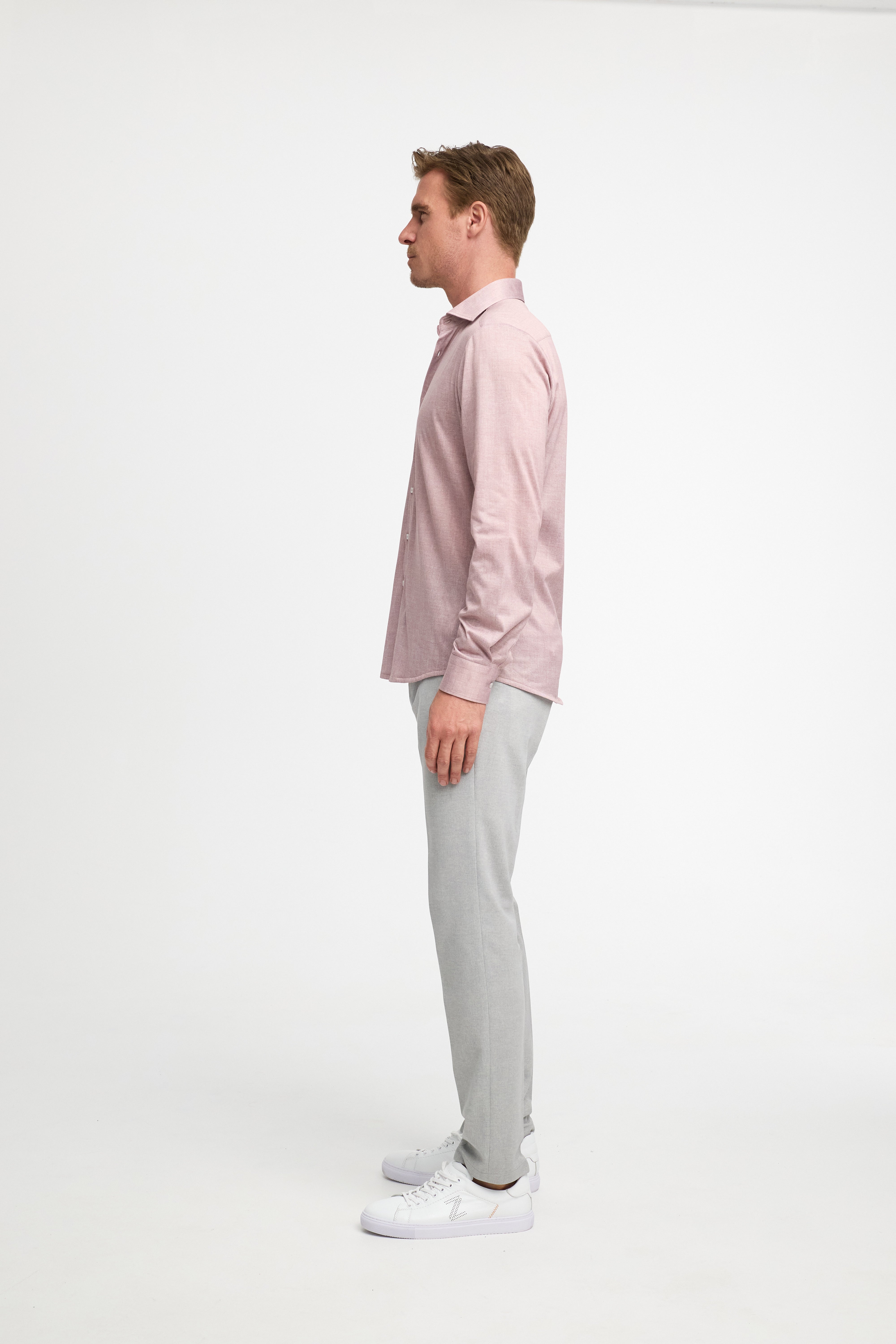 Slim Fit Hemd DiHans 251679-520 Rosa - mit Hydrocool Technologie