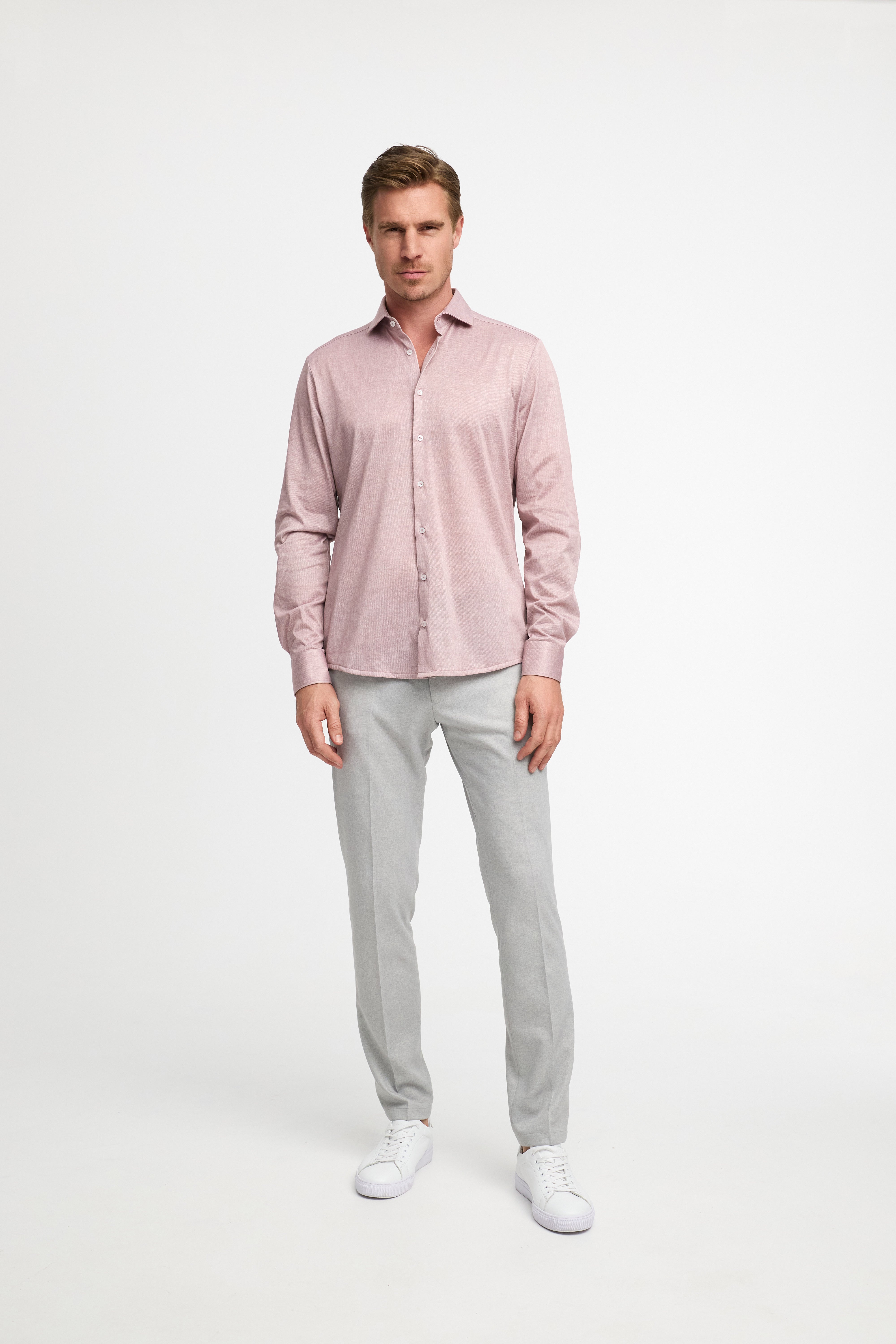 Slim Fit Hemd DiHans 251679-520 Rosa - mit Hydrocool Technologie