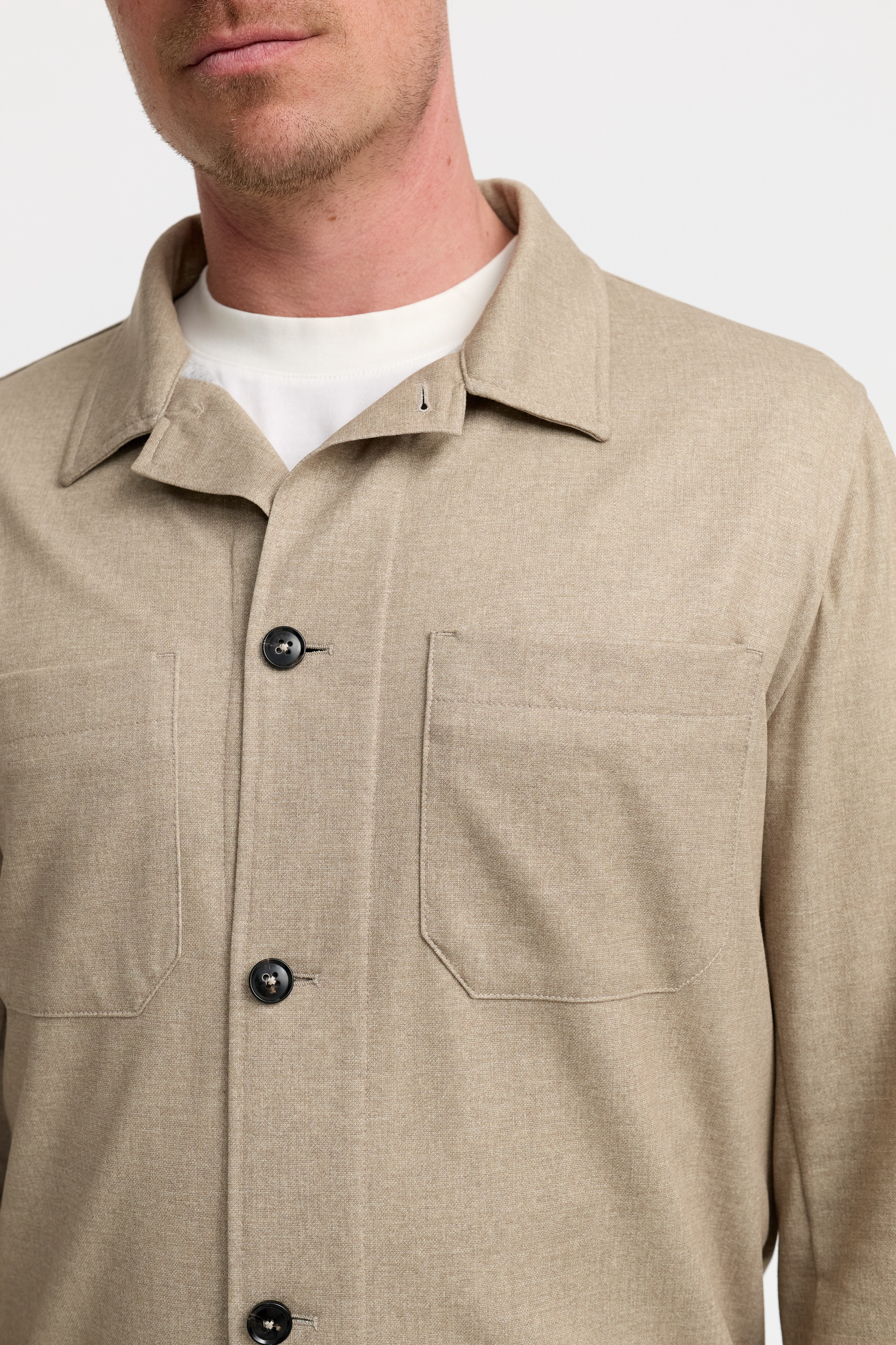 Jersey Overshirt DiZoel 251695-220 Sand