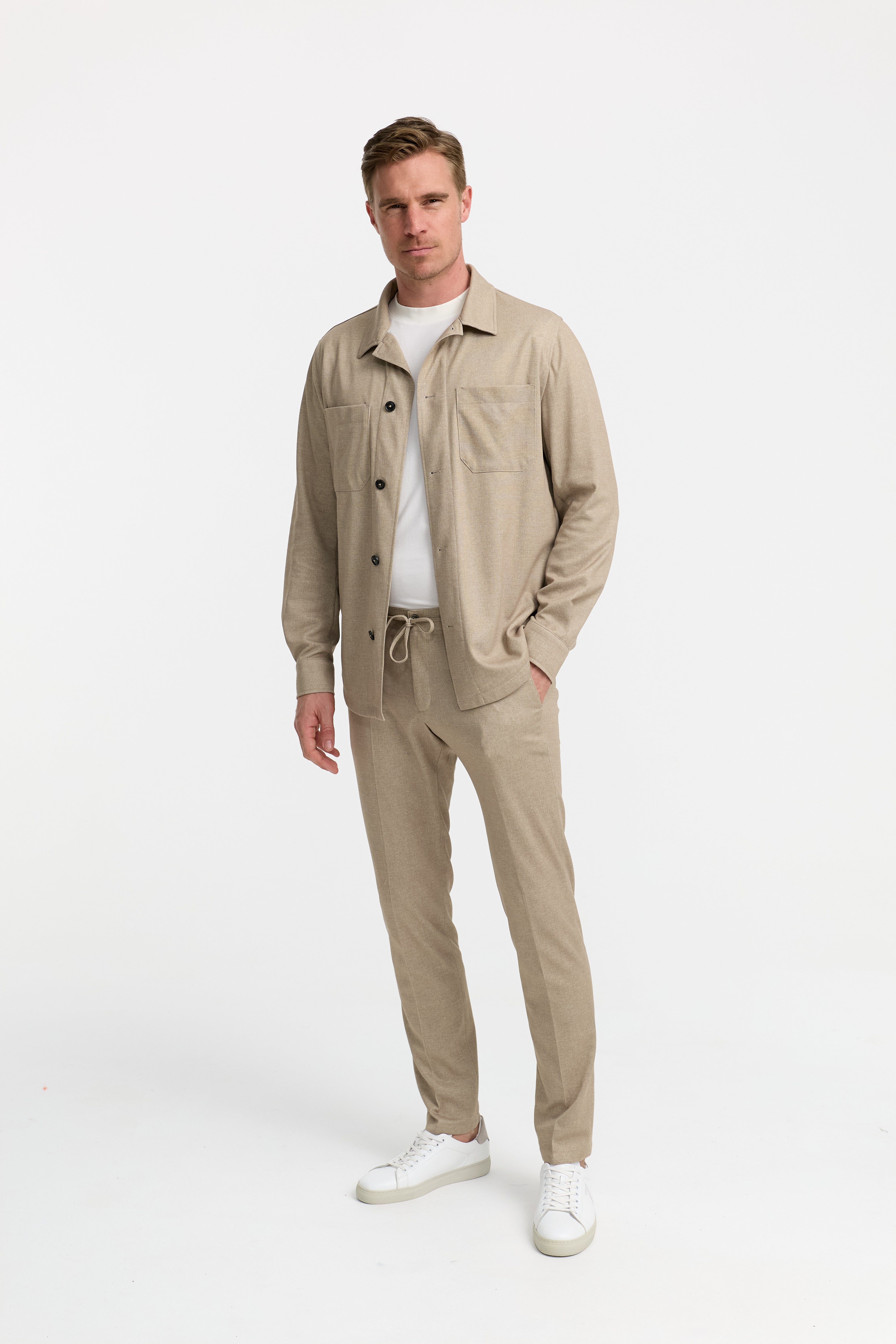 Jersey Overshirt DiZoel 251695-220 Sand