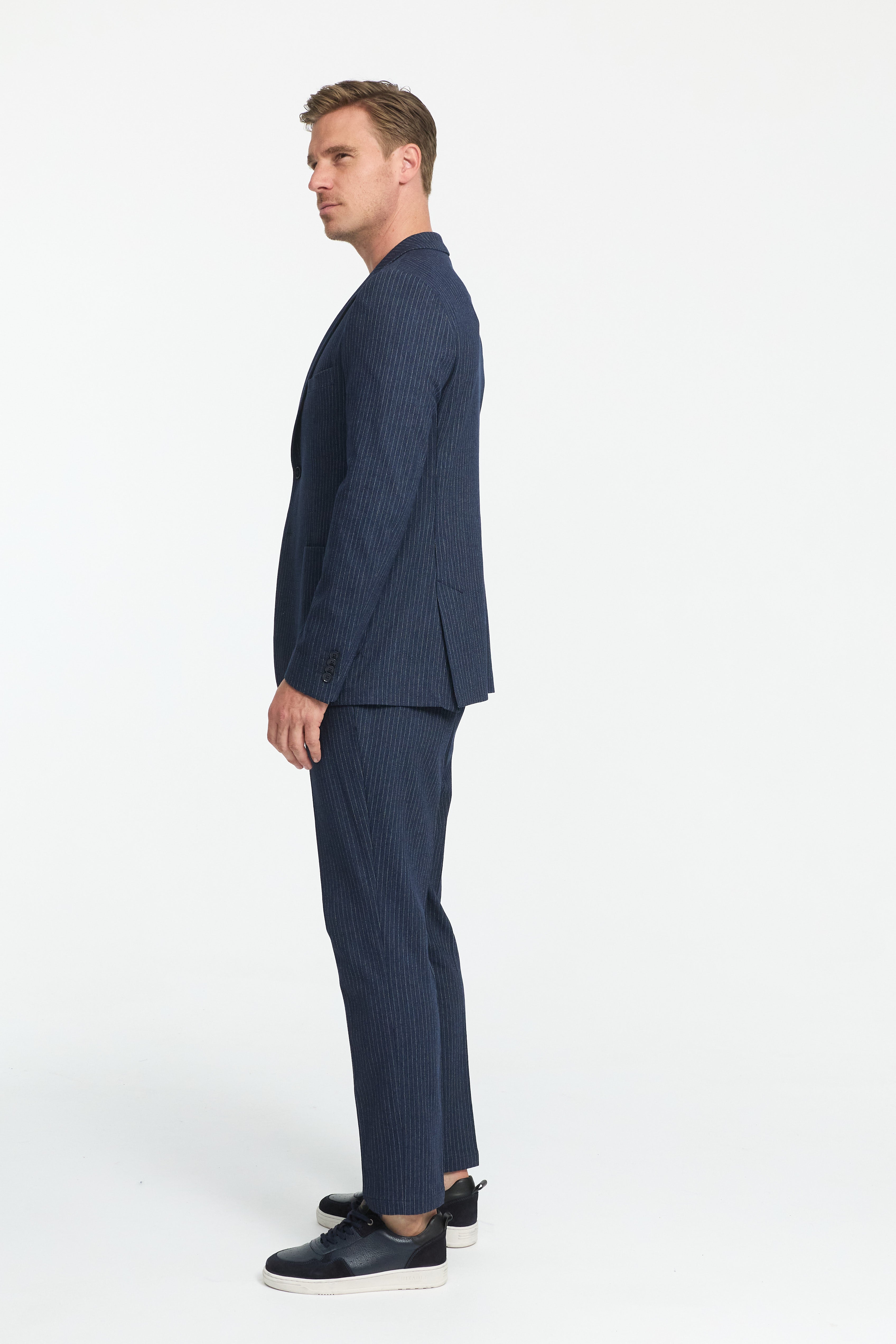 Jersey Anzug 252051-680 Blau gestreift