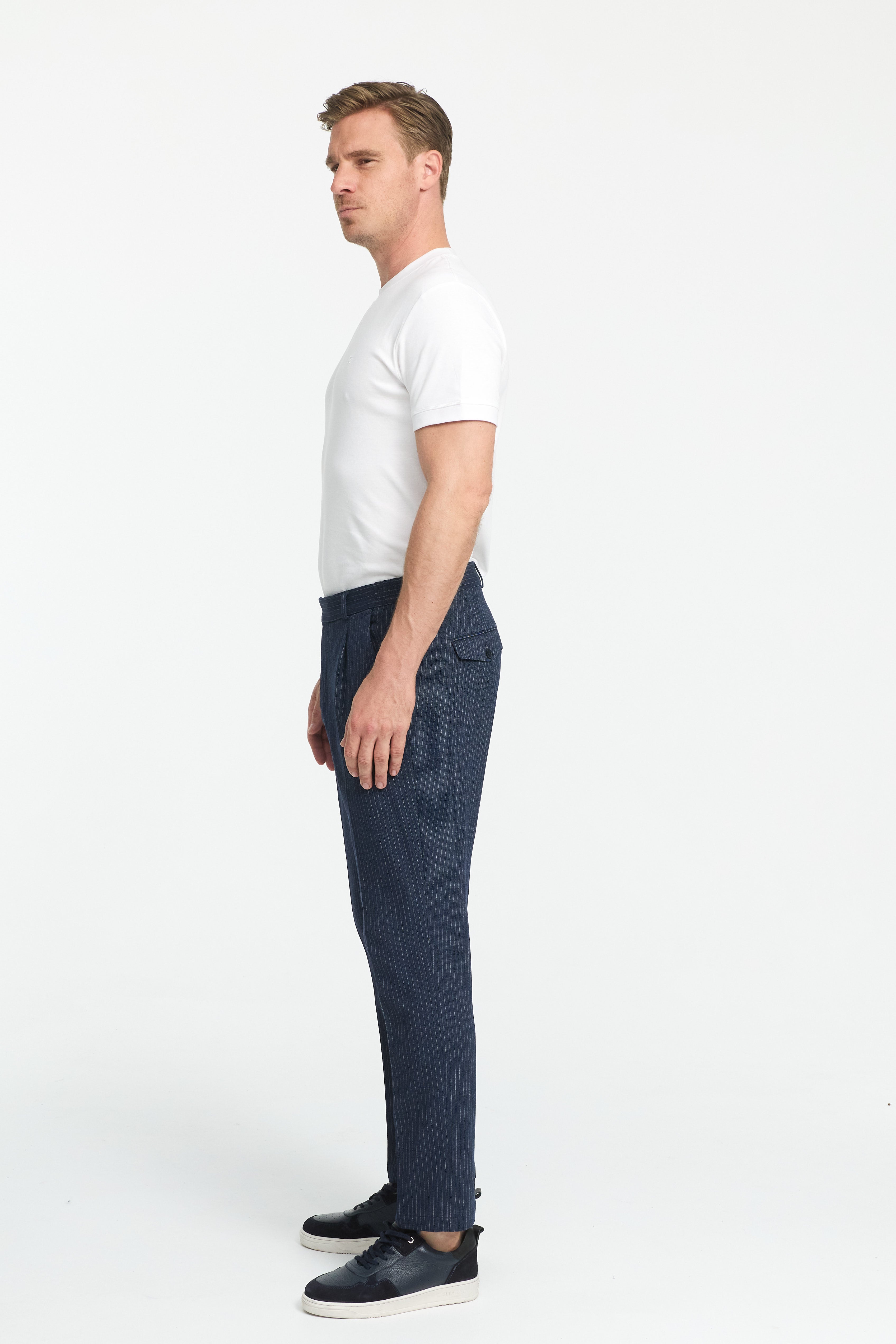 Jersey Anzughose DiCliffer SE 252051-680 Blau gestreift