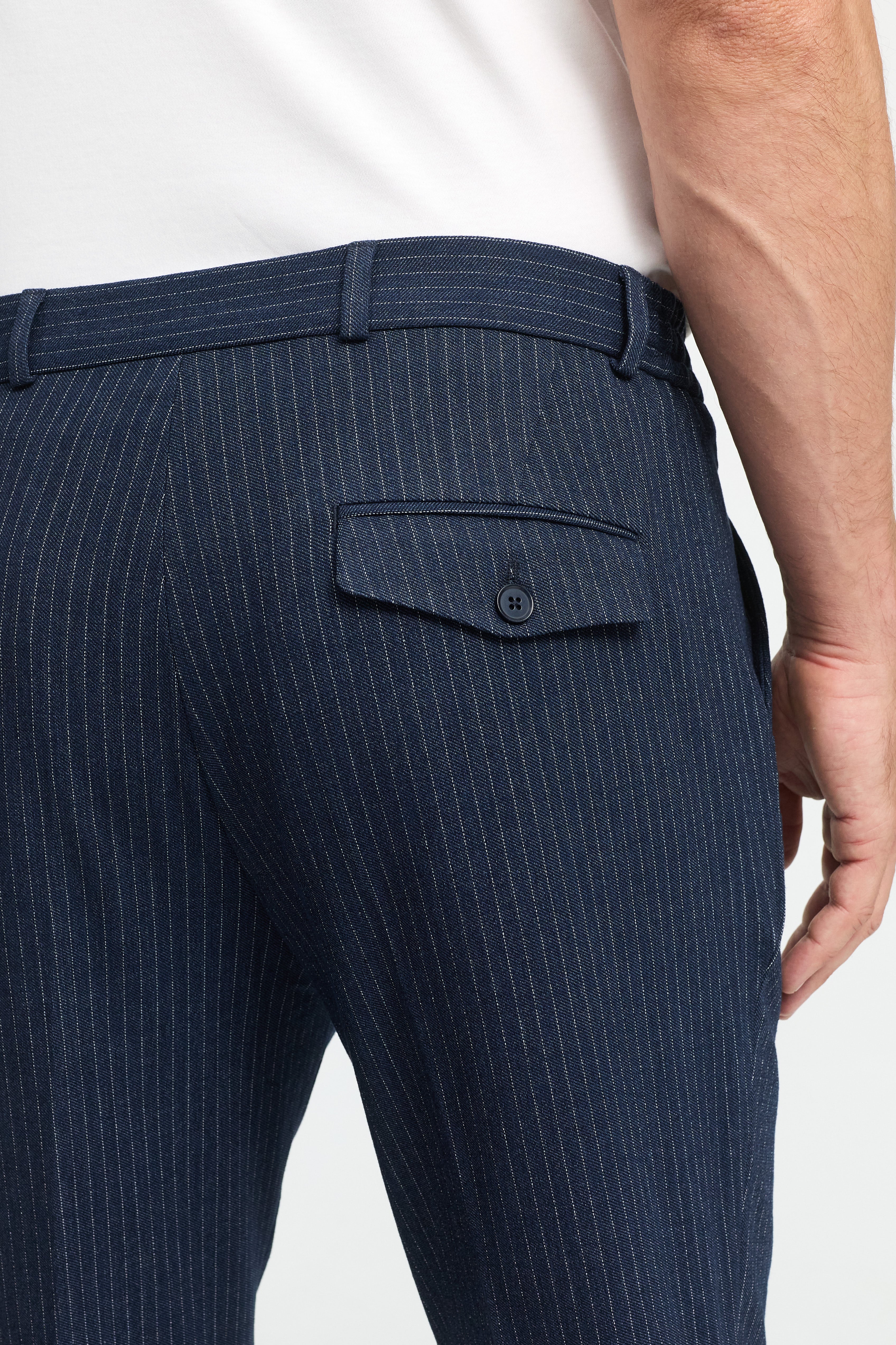 Jersey Anzughose DiCliffer SE 252051-680 Blau gestreift