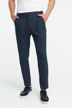 Jersey Anzughose DiCliffer SE 252051-680 Blau gestreift