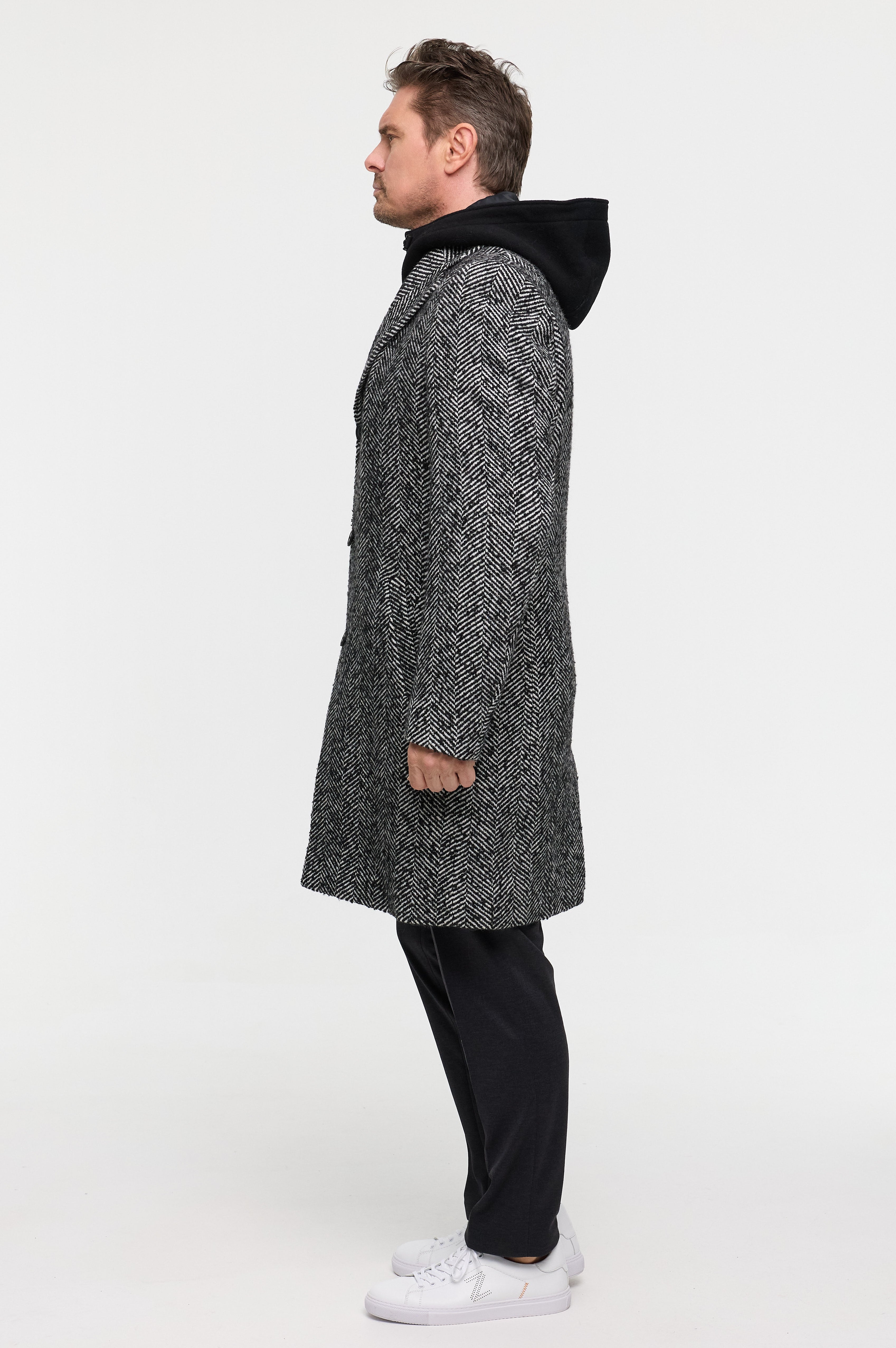 Mantel DiArvid 252816-910 Schwarz-Weiß