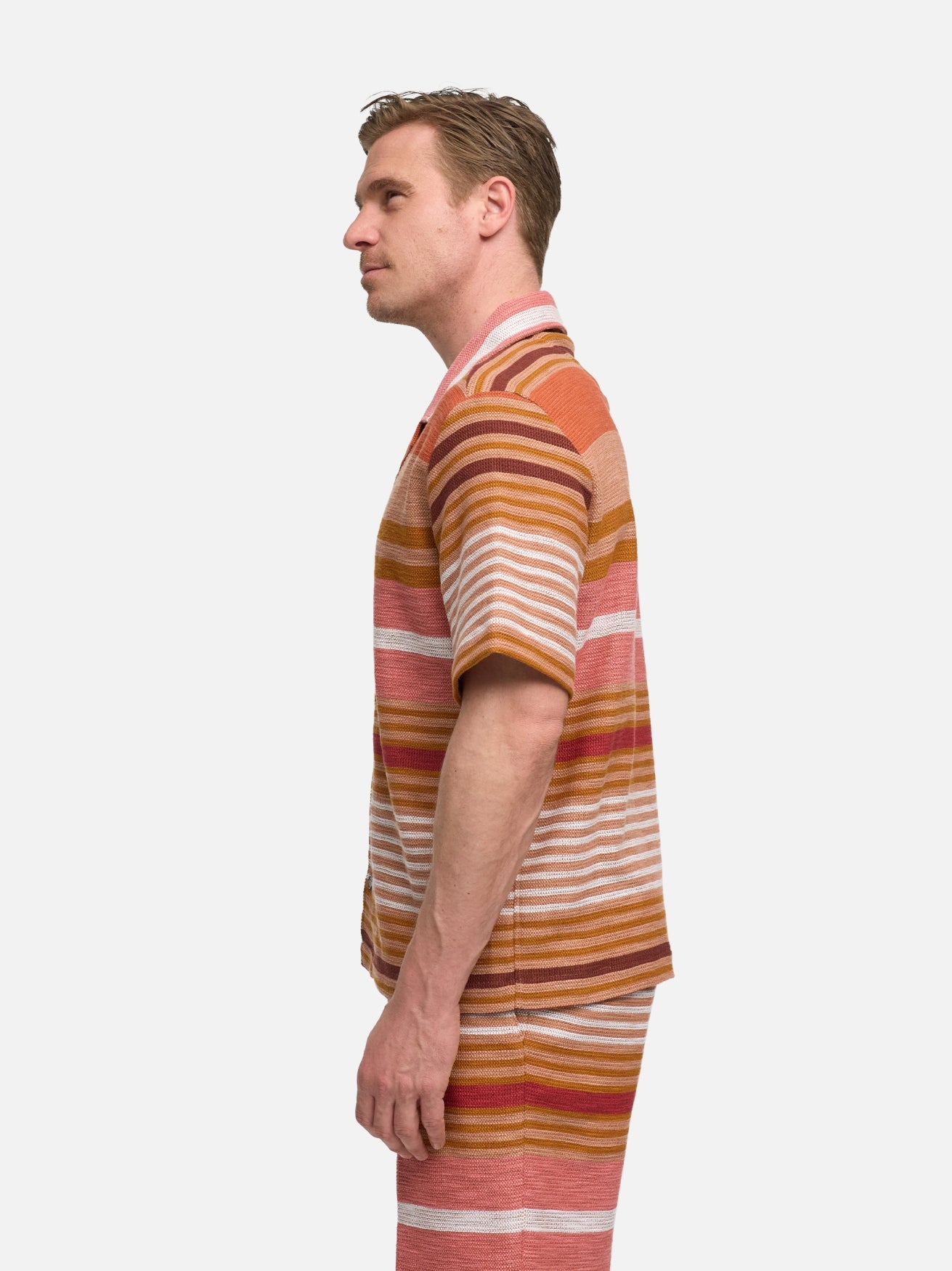 Herren Hemd DiCarlo in Dk. Beige, Seitenansicht