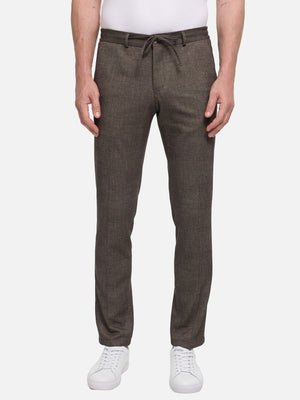 Herren Hose DiSpartaflex SE in Med. Brown, Vorderansicht