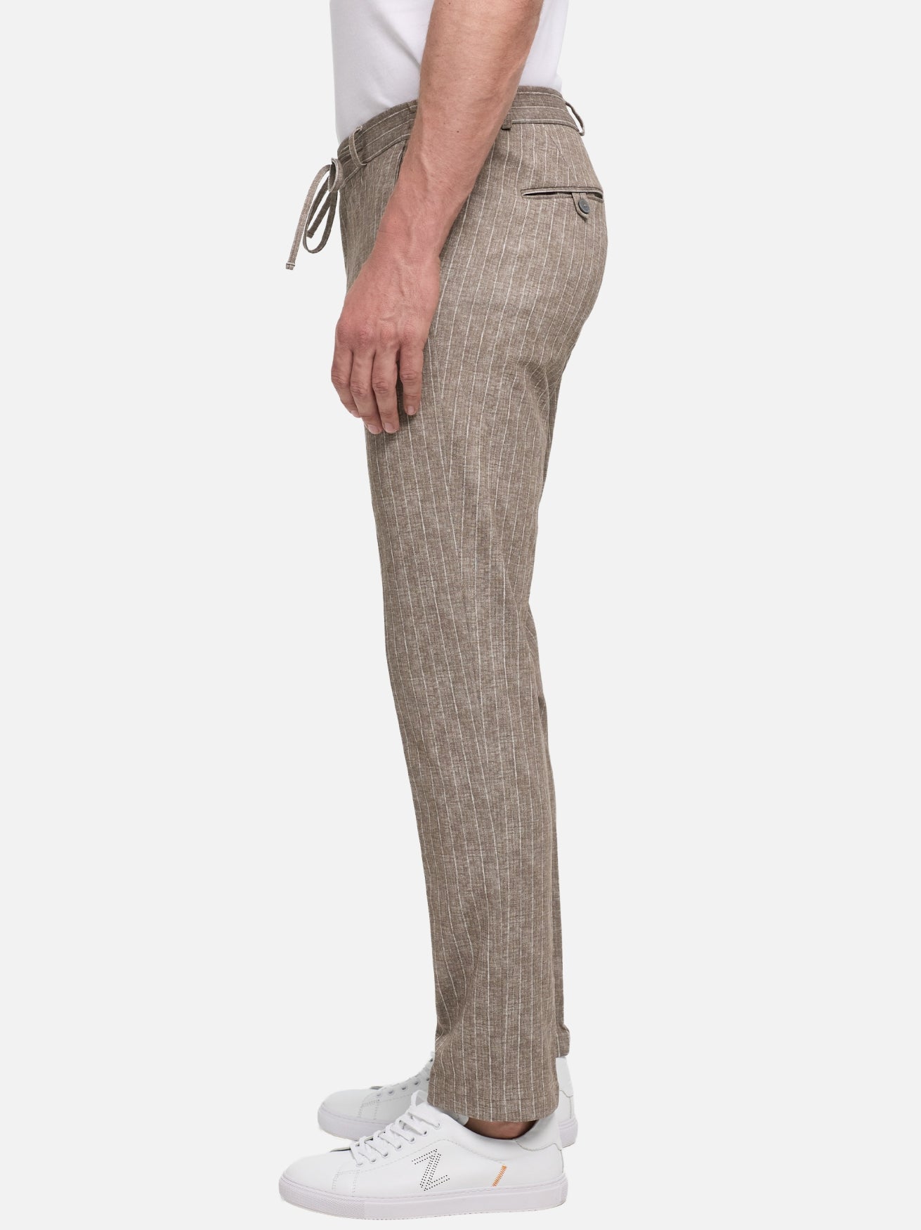 Herren Hose DiSpartaflex SE in Dk. Beige, Seitenansicht