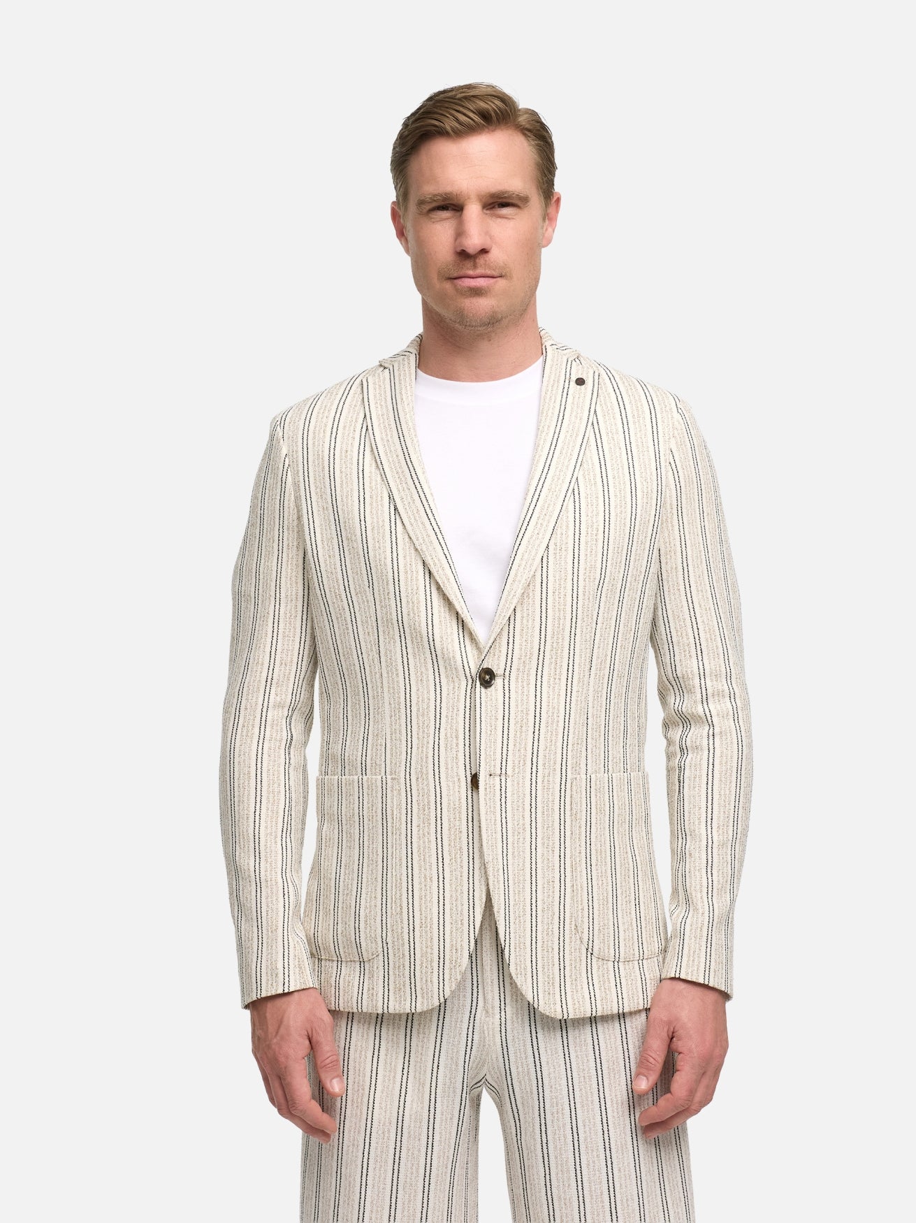 Herren Sakko DiNove in Med. Beige, Vorderansicht