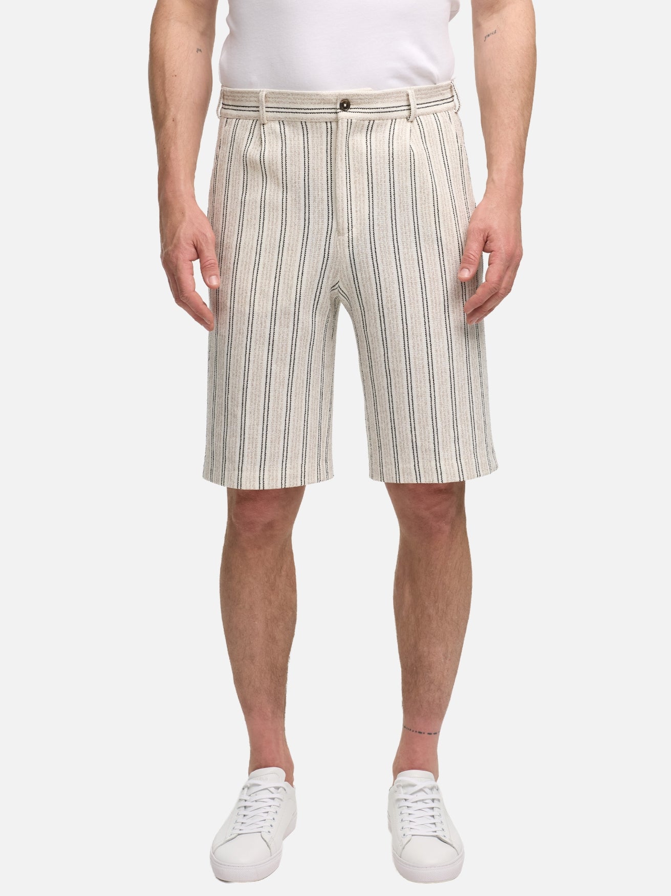 Herren Shorts DiPino SE in Med. Beige, Vorderansicht