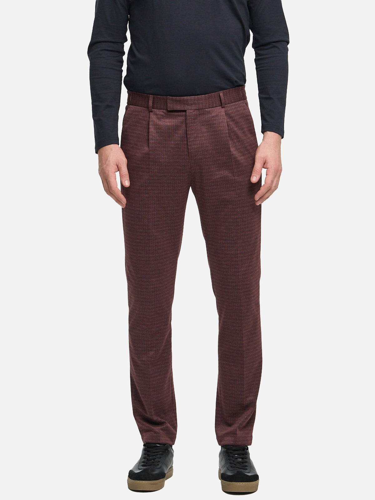 DiConnor40 SE Anzughose Modern Fit Dk. Red – Bestandteil des Anzugs