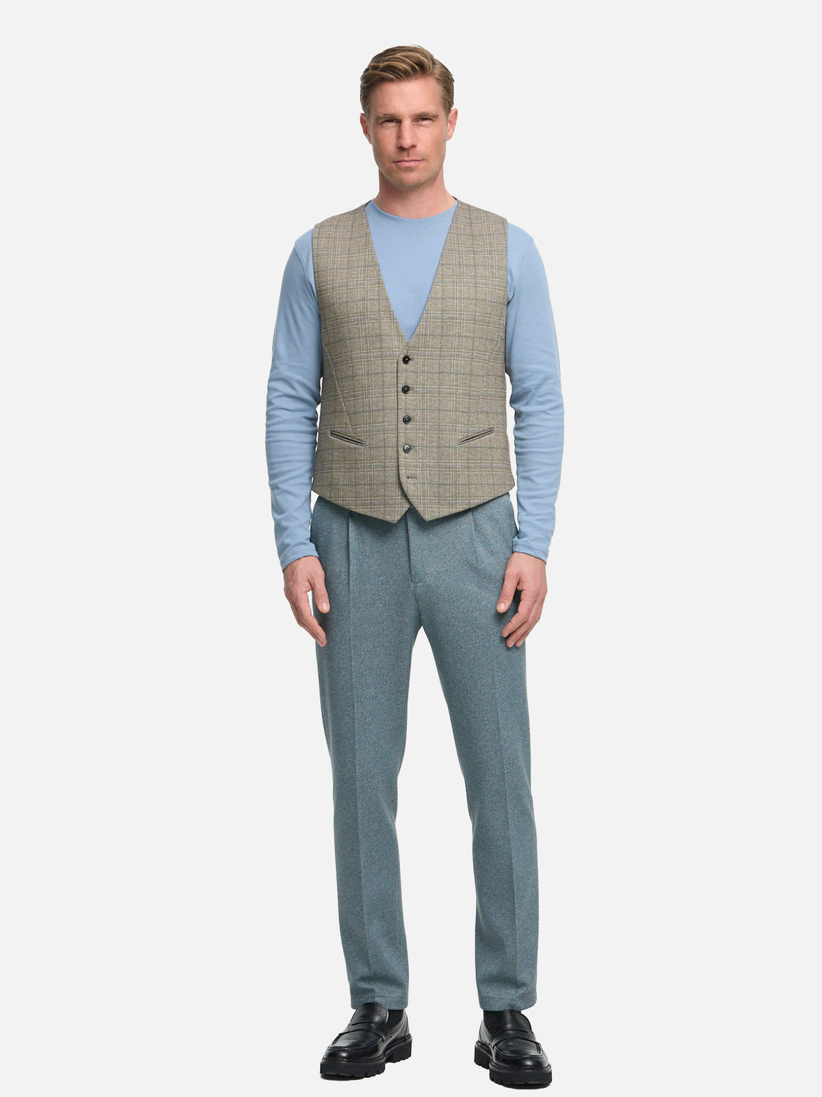 DiWesley Anzugweste Slim Fit | Med. Beige