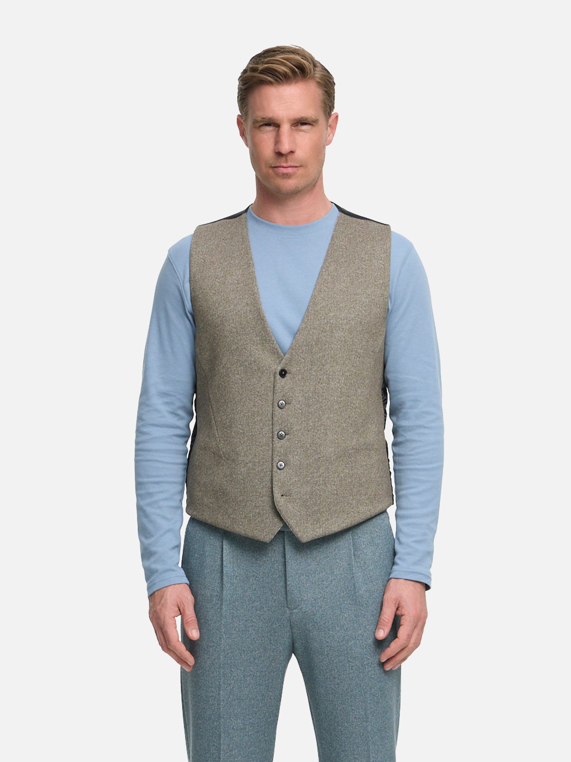 DiWesley Anzugweste Slim Fit | Med. Beige