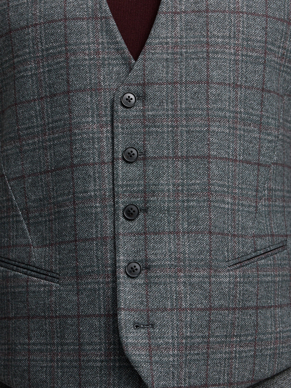 DiWesley Anzugweste Slim Fit | Dk. Grey