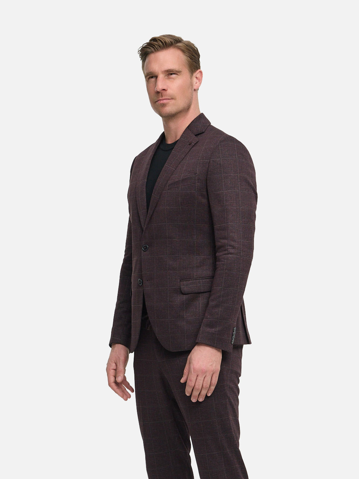 DiNick Sakko Slim Fit Dk. Red – Bestandteil des Anzugs