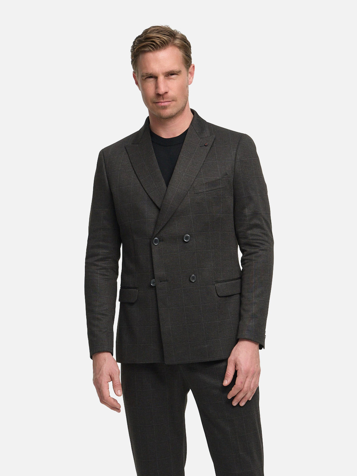 DiHugo Sakko Slim Fit Dk. Brown – Bestandteil des Anzugs