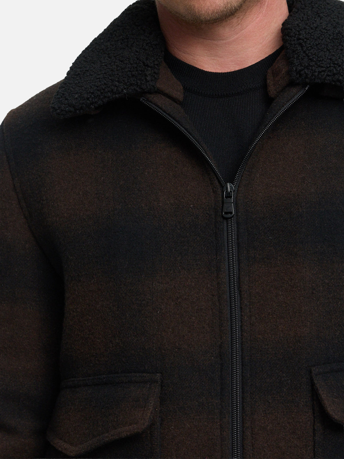 DiGio Mantel Regular Fit | Black-Brown