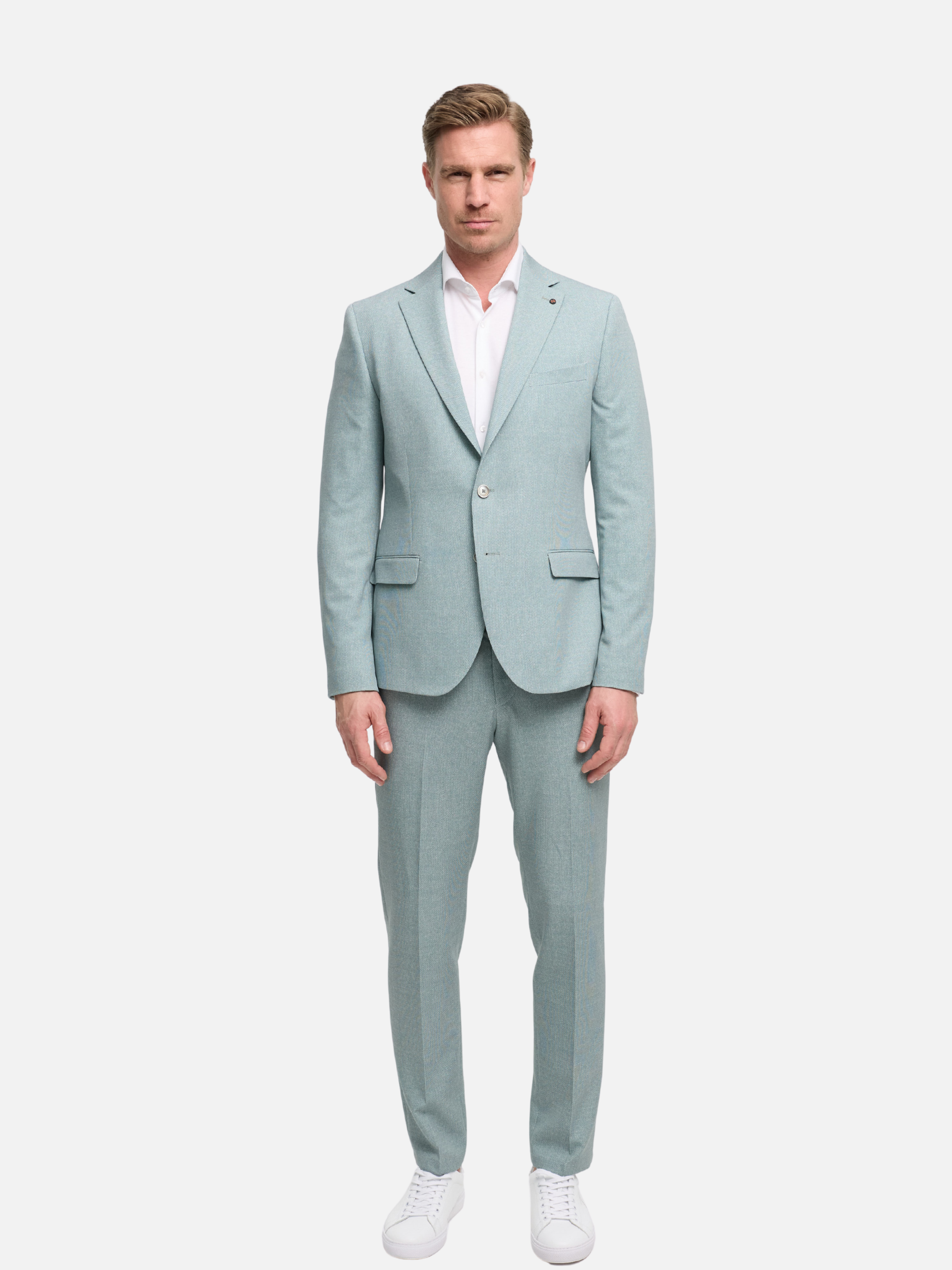 Herren Jersey Anzug in Lt. Mint