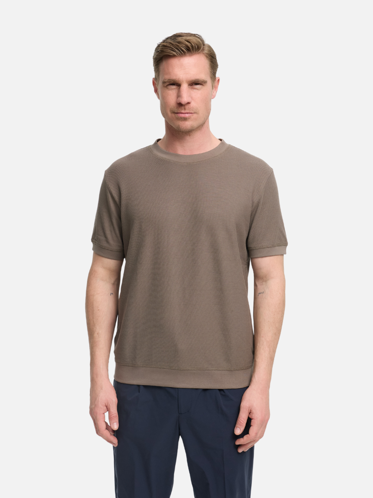 DiRico T-Shirt Slim Fit | Med. Brown
