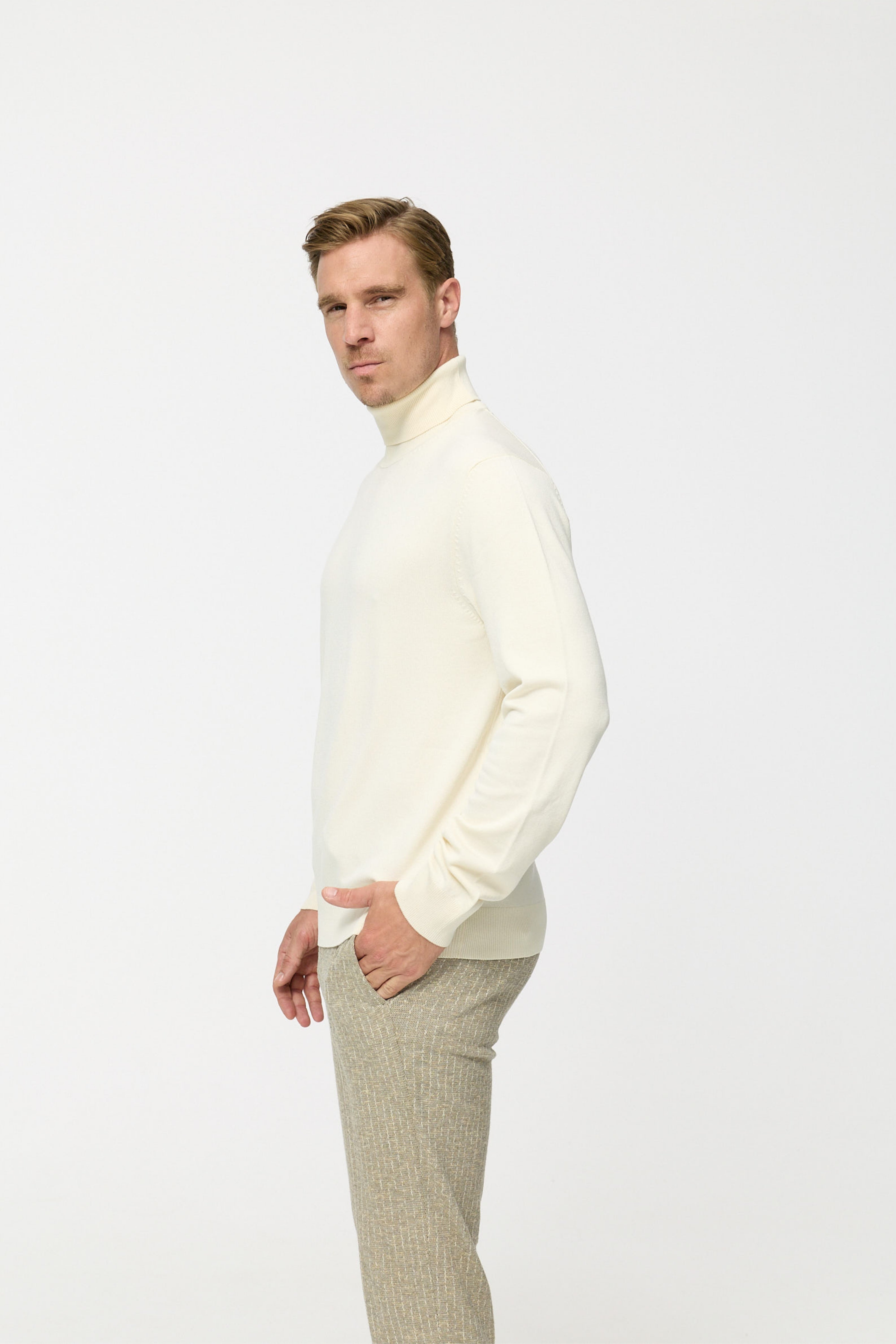 Rollkragen Pullover DiRyan 408-120 Off-White