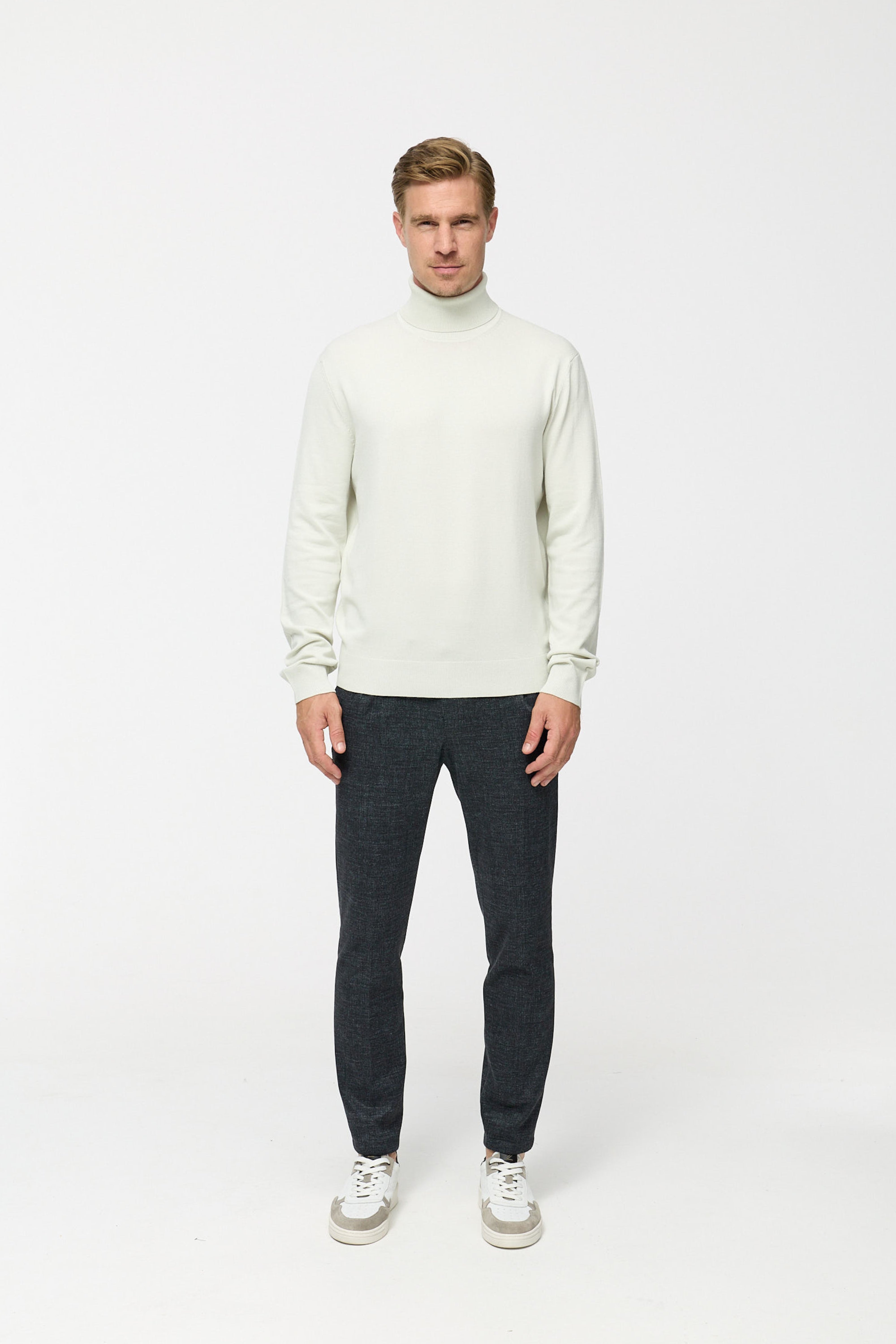 Rollkragen Pullover DiRyan 408-310 Light Grey