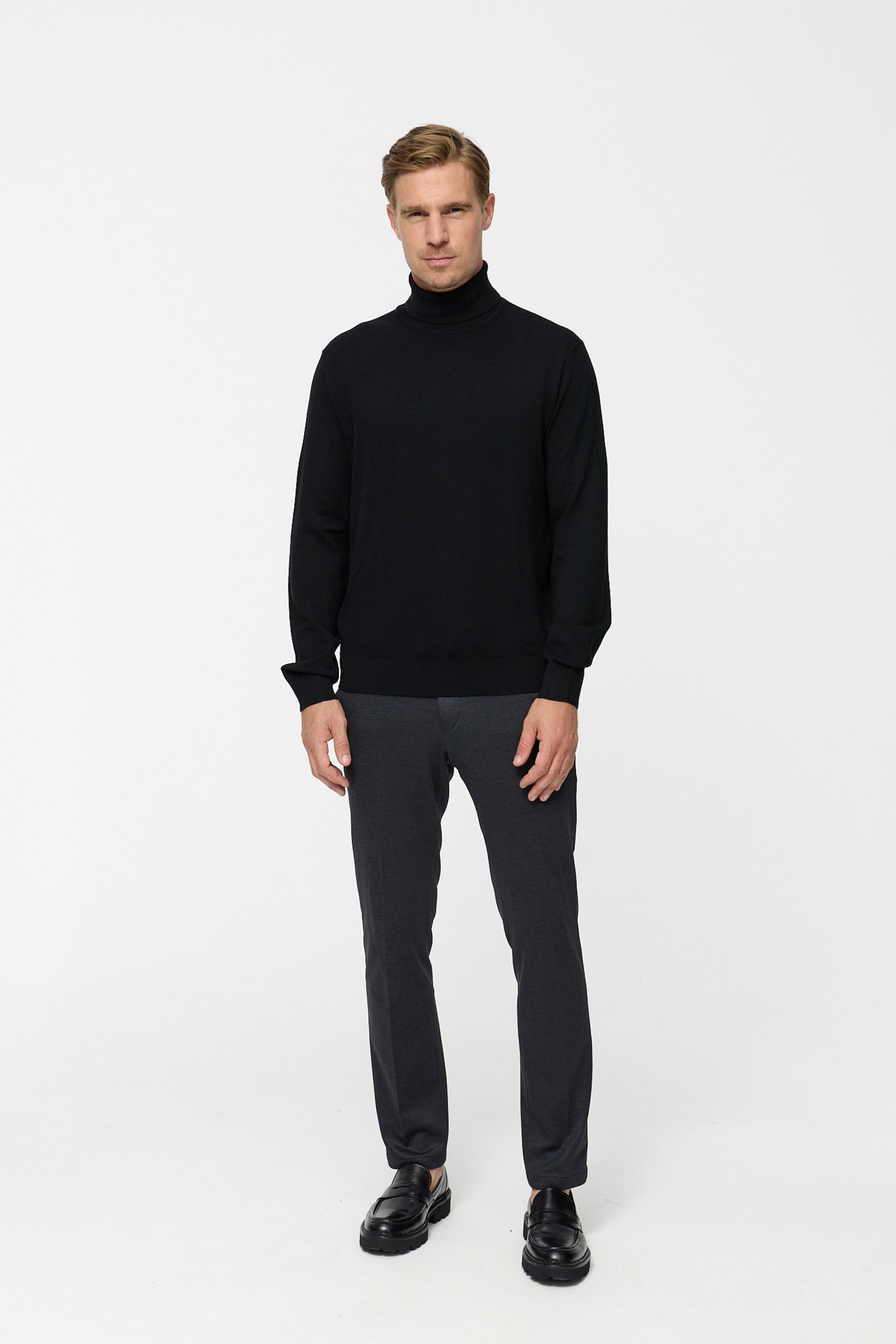 Rollkragen Pullover DiRyan 408-900 Black