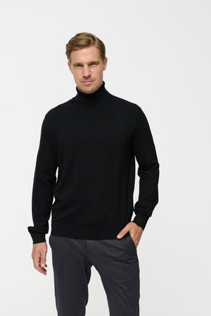 Rollkragen Pullover DiRyan 408-900 Black