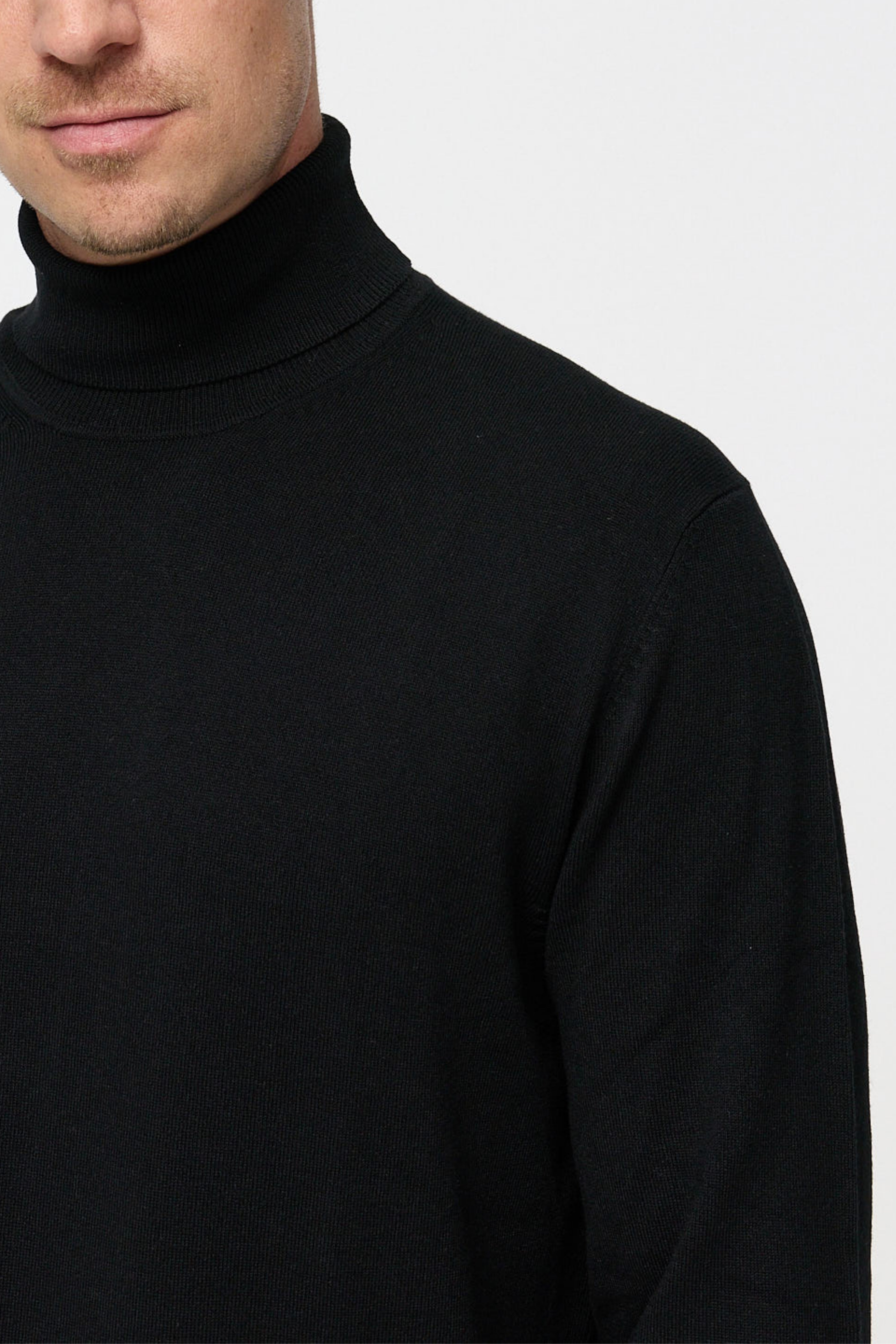 Rollkragen Pullover DiRyan 408-900 Black