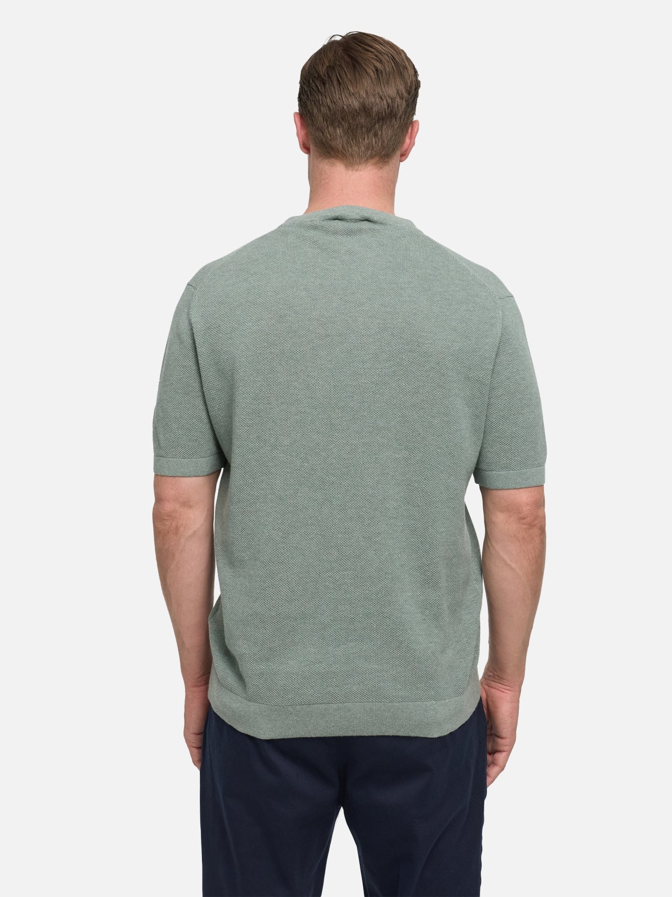 Herren T-Shirt DiVanni in Olive, Rückansicht