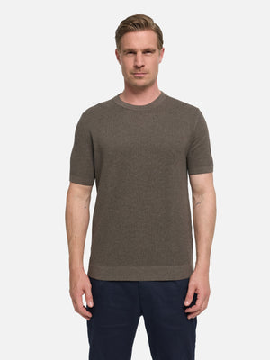 Herren T-Shirt DiVanni in Dk. Brown, Vorderansicht
