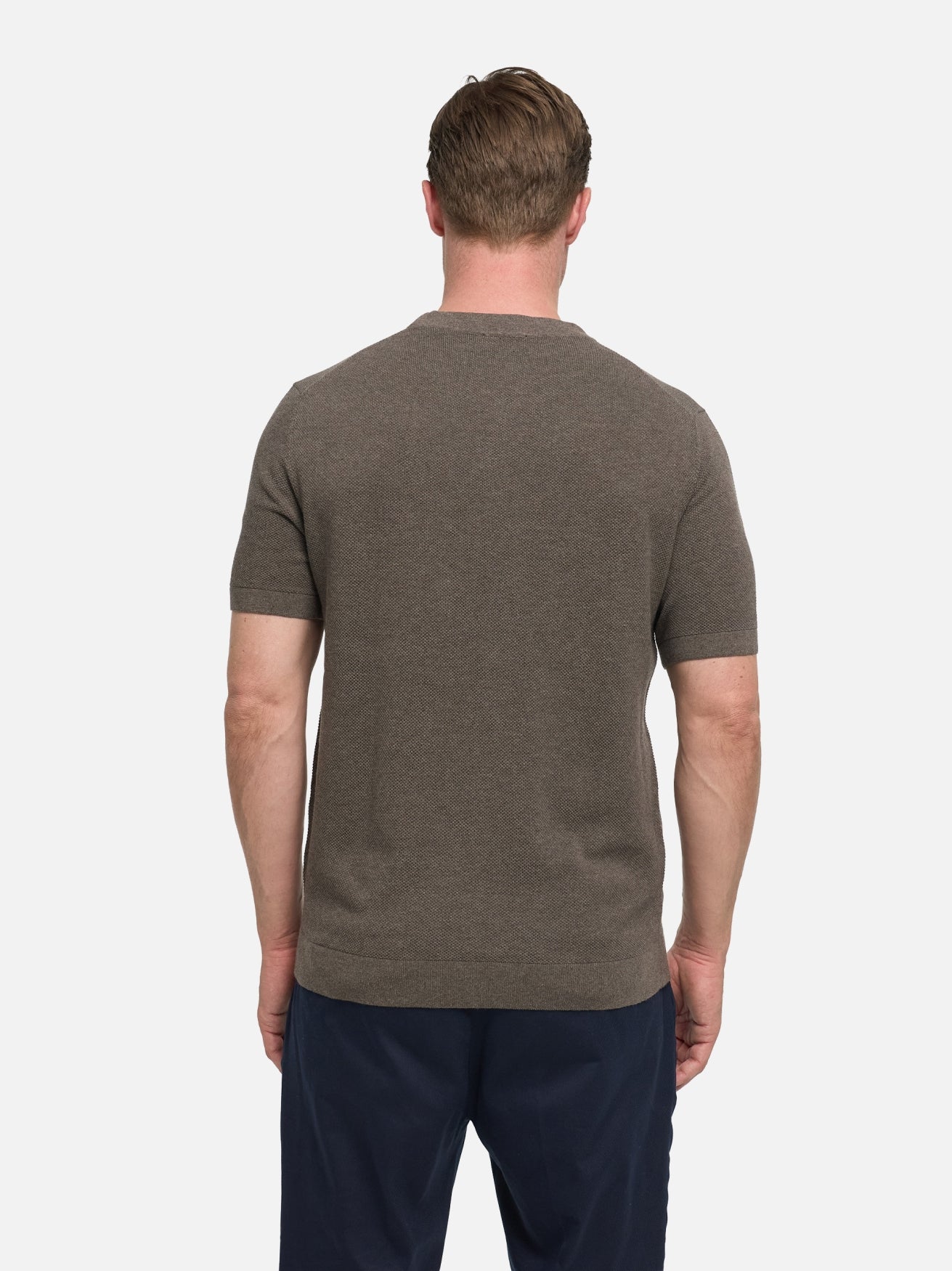 Herren T-Shirt DiVanni in Dk. Brown, Rückansicht