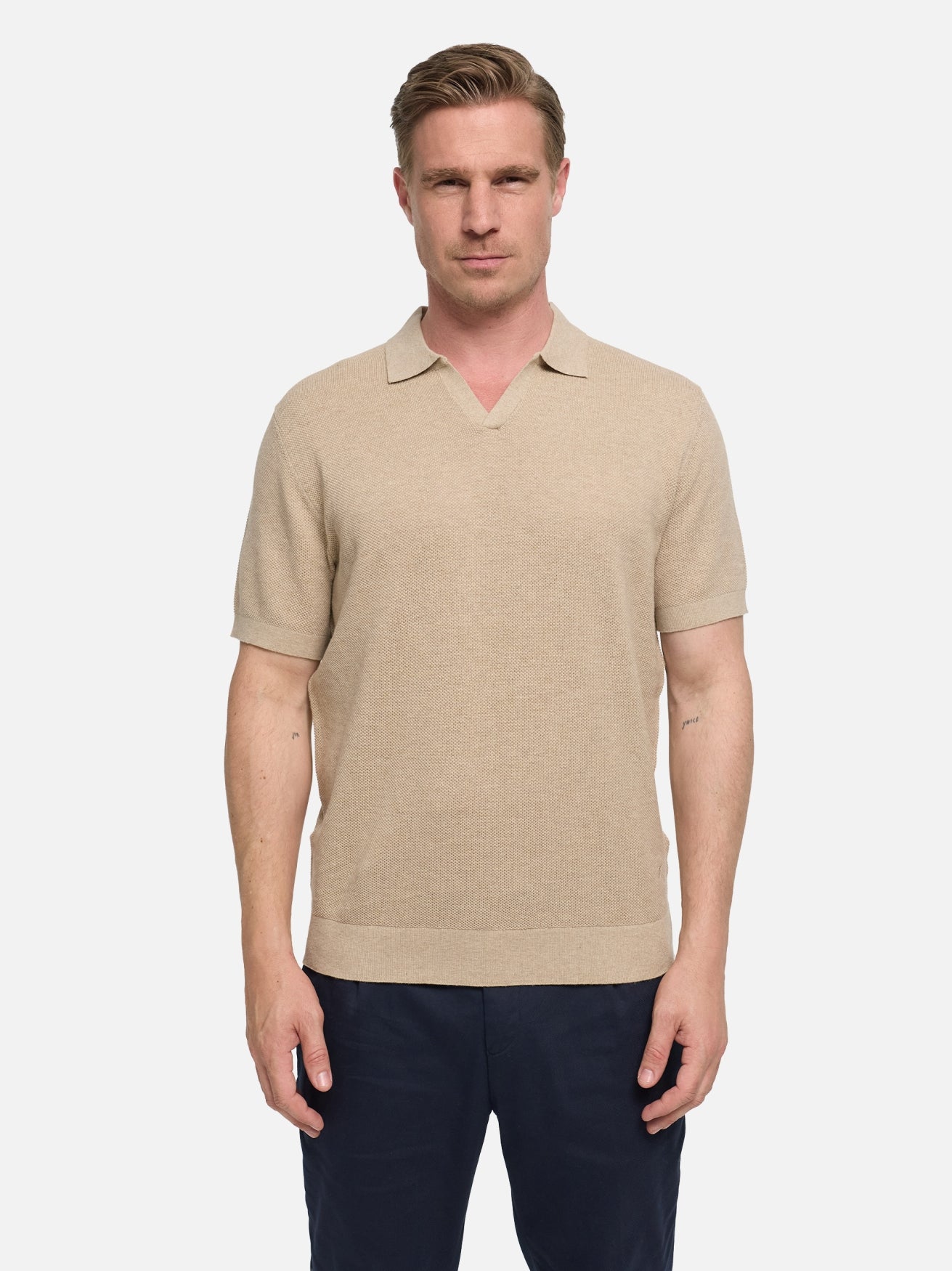 DiVero T-Shirt Slim Fit | Med. Beige