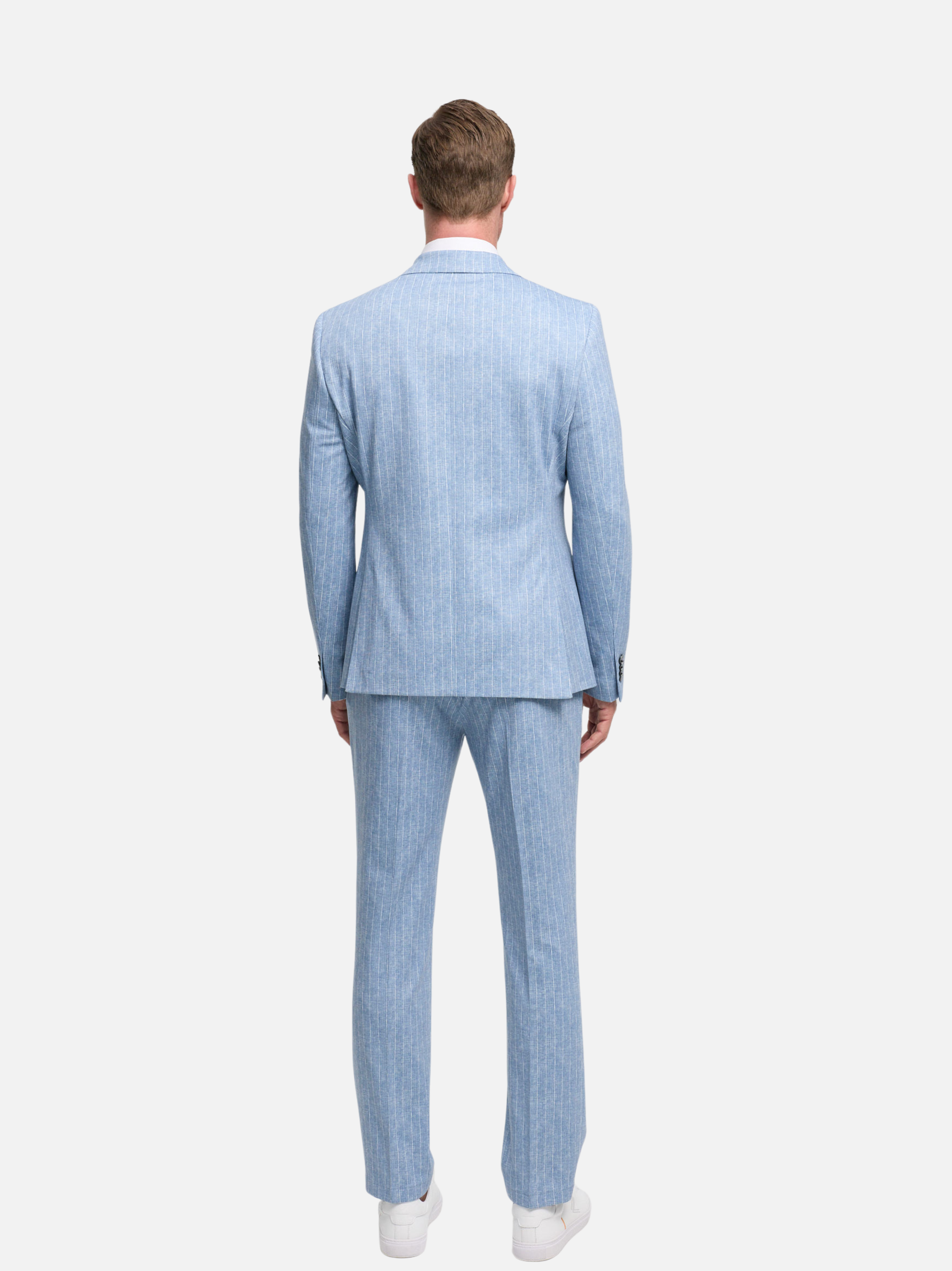 Herren Jersey Anzug in Med. Blue, Rückansicht