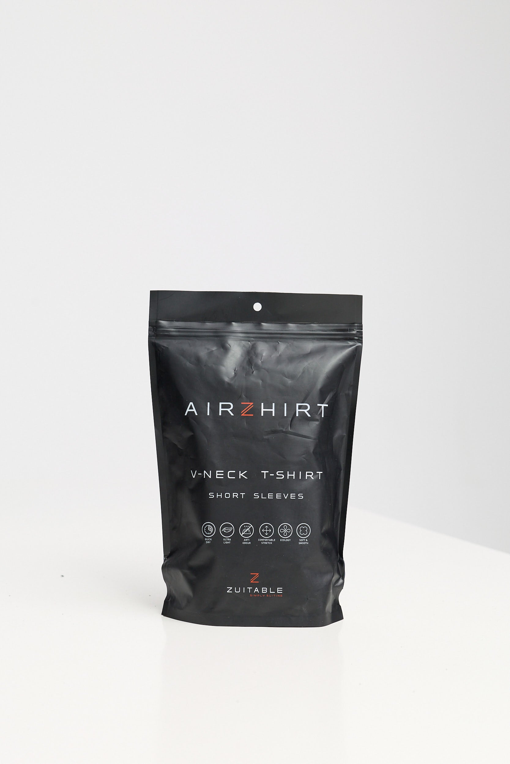 V-Neck T-Shirt AIRZHIRT DiFano 223-100 weiß