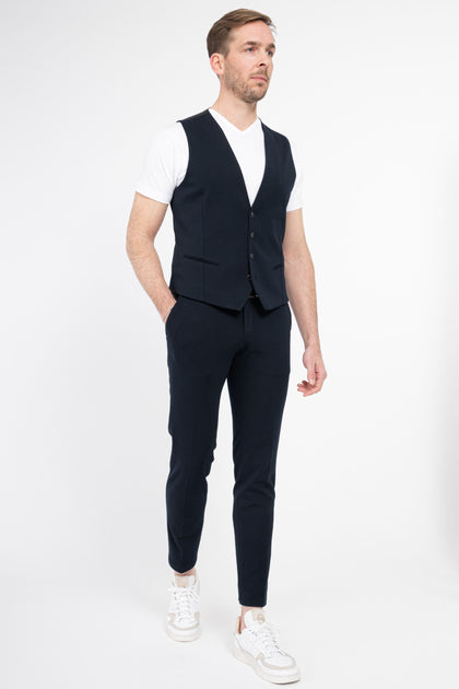 DiWesley Anzugweste Slim Fit | Dk. Navy