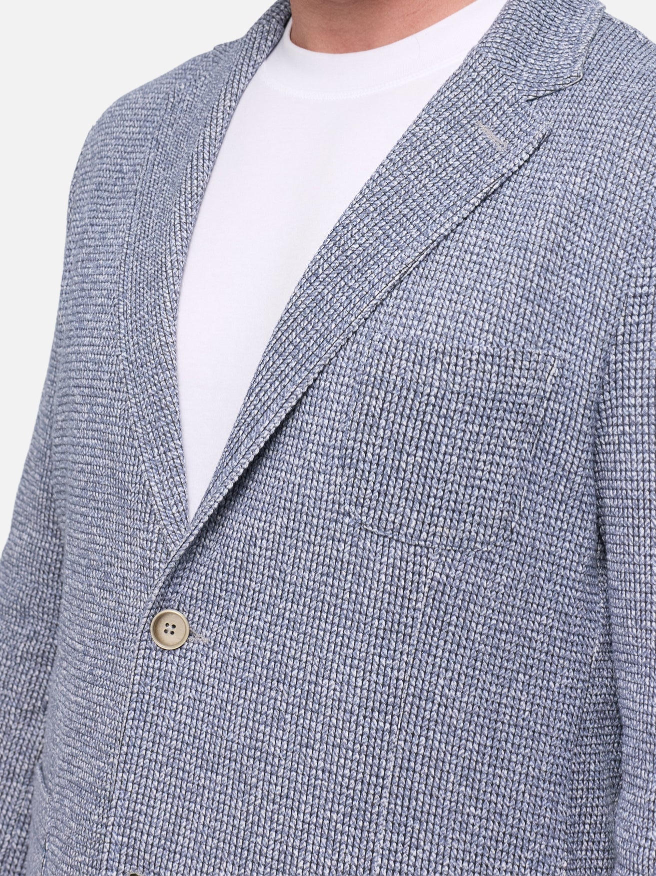 Herren Sakko DiFab in Med. Blue, Detailansicht