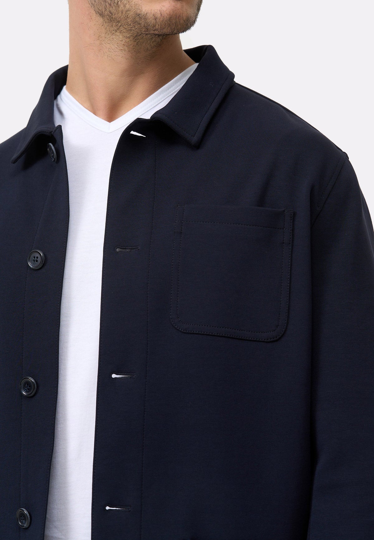 Herren Overshirt DiJohn in Dk. Navy, Rückansicht