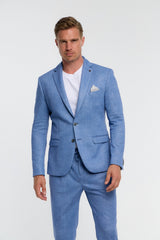 Herren Sakko DiNick in Bright Blue, Vorderansicht